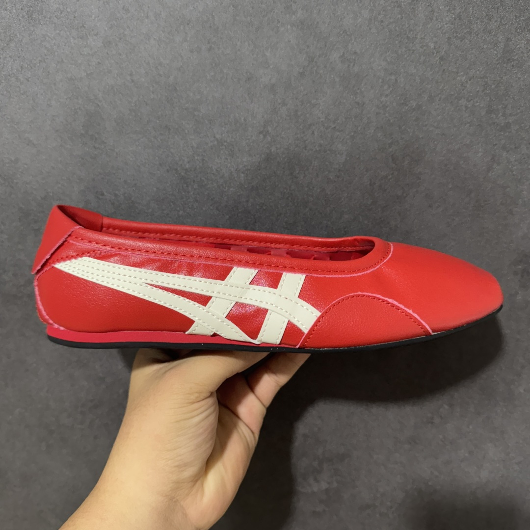 【公司级】Onitsuka Tiger鬼塚虎 GYMNARINA 夏季时尚舒适高级芭蕾风 玛丽珍鞋 女 蓝色 货号： 1182A704-600 尺码：35/42-选品中心