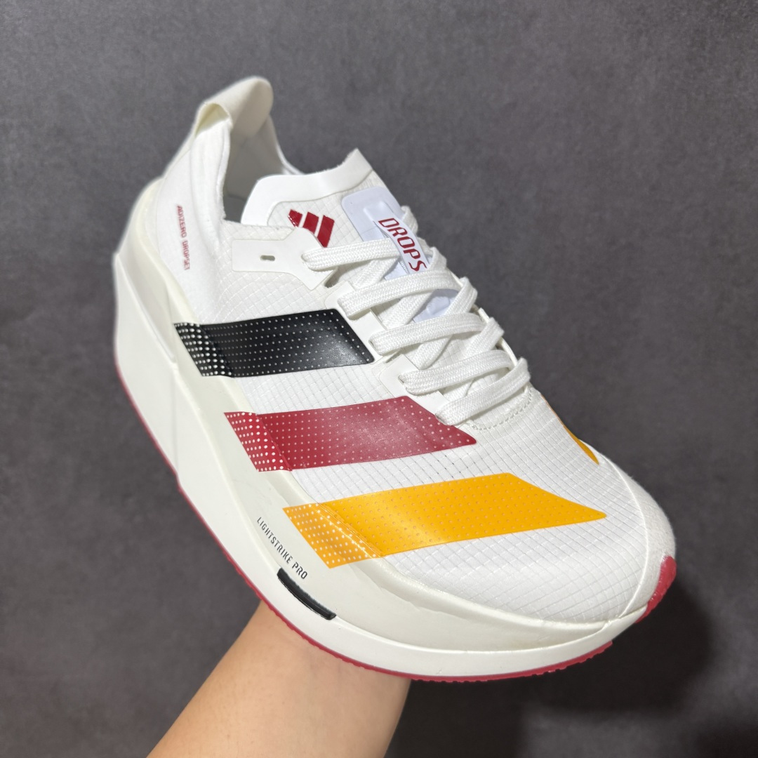 图片[3]-【公司级】Adidas Adizero Dropset Elite 阿迪达斯 舒适贴合 Hyrox 马拉松训练跑步鞋 整体采用前作的设计语言 并且对后者的细节进行升级 马拉松和长距离路跑的性能极限设计而生 货号：LA6228 尺码：36-40-选品中心