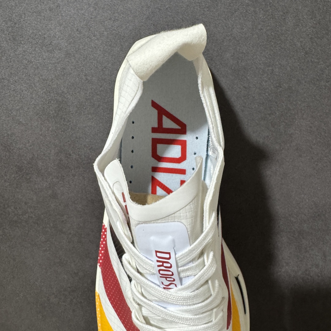 图片[6]-【公司级】Adidas Adizero Dropset Elite 阿迪达斯 舒适贴合 Hyrox 马拉松训练跑步鞋 整体采用前作的设计语言 并且对后者的细节进行升级 马拉松和长距离路跑的性能极限设计而生 货号：LA6228 尺码：36-40-选品中心