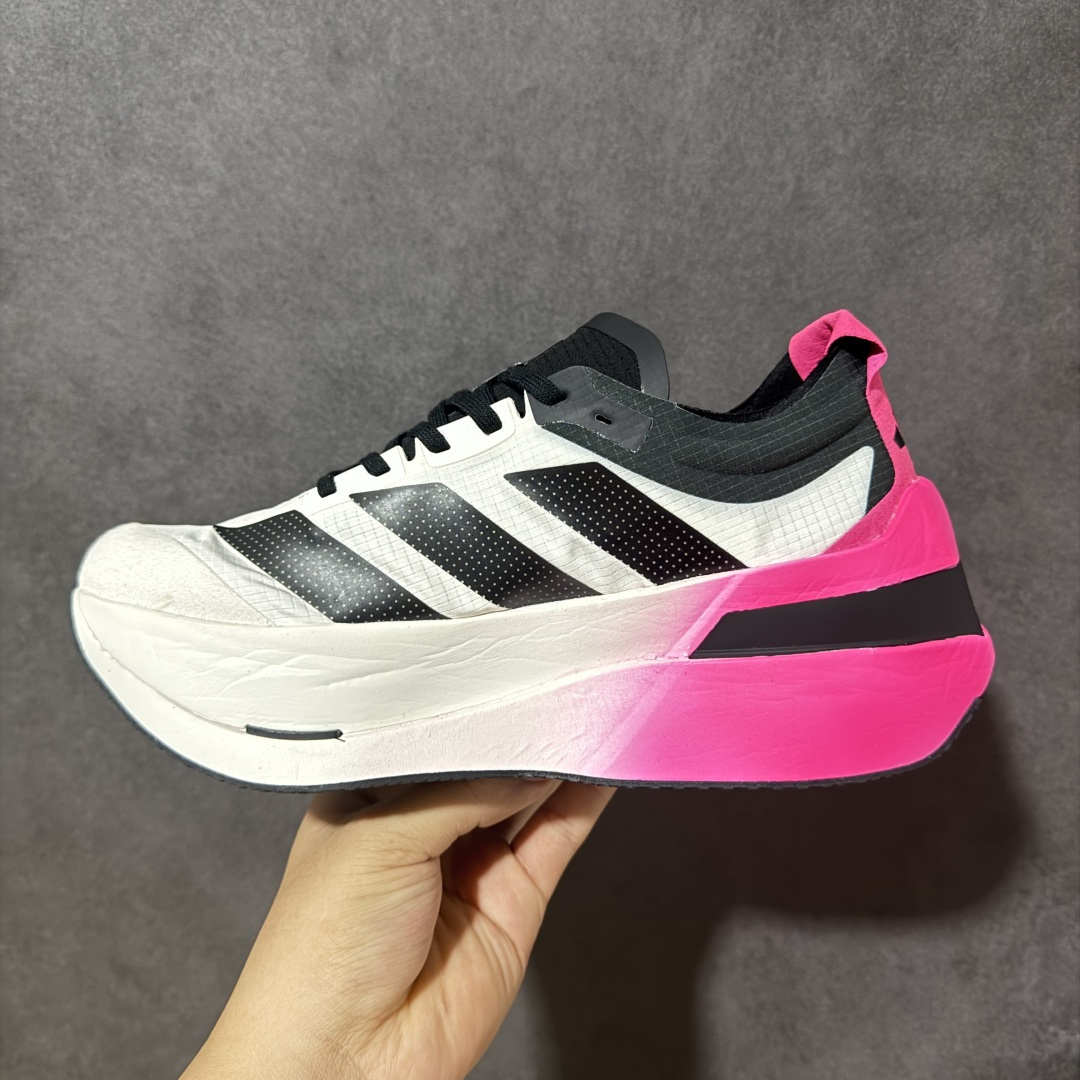 图片[2]-【公司级】Adidas Adizero Dropset Elite 阿迪达斯 舒适贴合 Hyrox 马拉松训练跑步鞋 整体采用前作的设计语言 并且对后者的细节进行升级 马拉松和长距离路跑的性能极限设计而生 货号：LA6227 尺码：36-40-选品中心