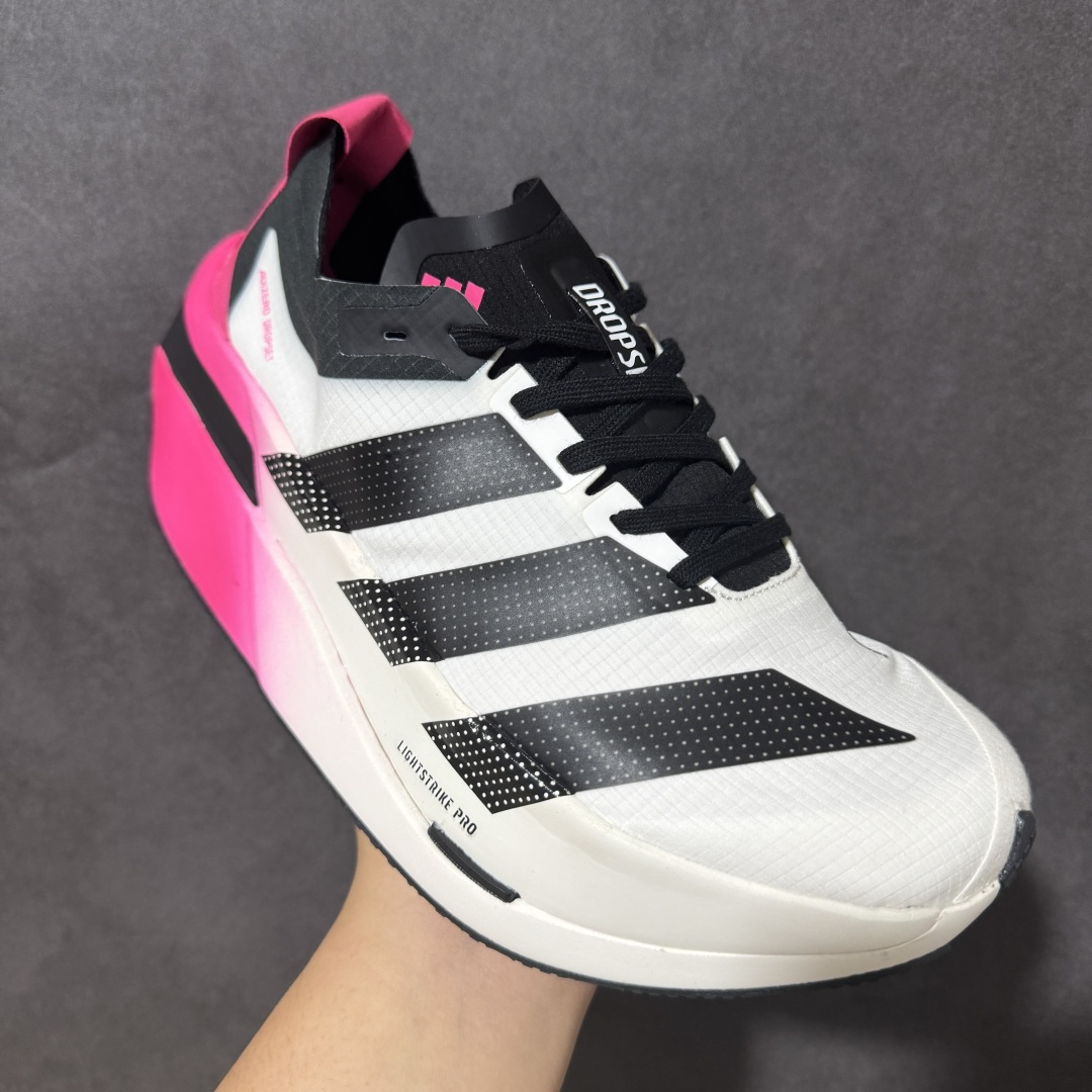 图片[3]-【公司级】Adidas Adizero Dropset Elite 阿迪达斯 舒适贴合 Hyrox 马拉松训练跑步鞋 整体采用前作的设计语言 并且对后者的细节进行升级 马拉松和长距离路跑的性能极限设计而生 货号：LA6227 尺码：36-40-选品中心