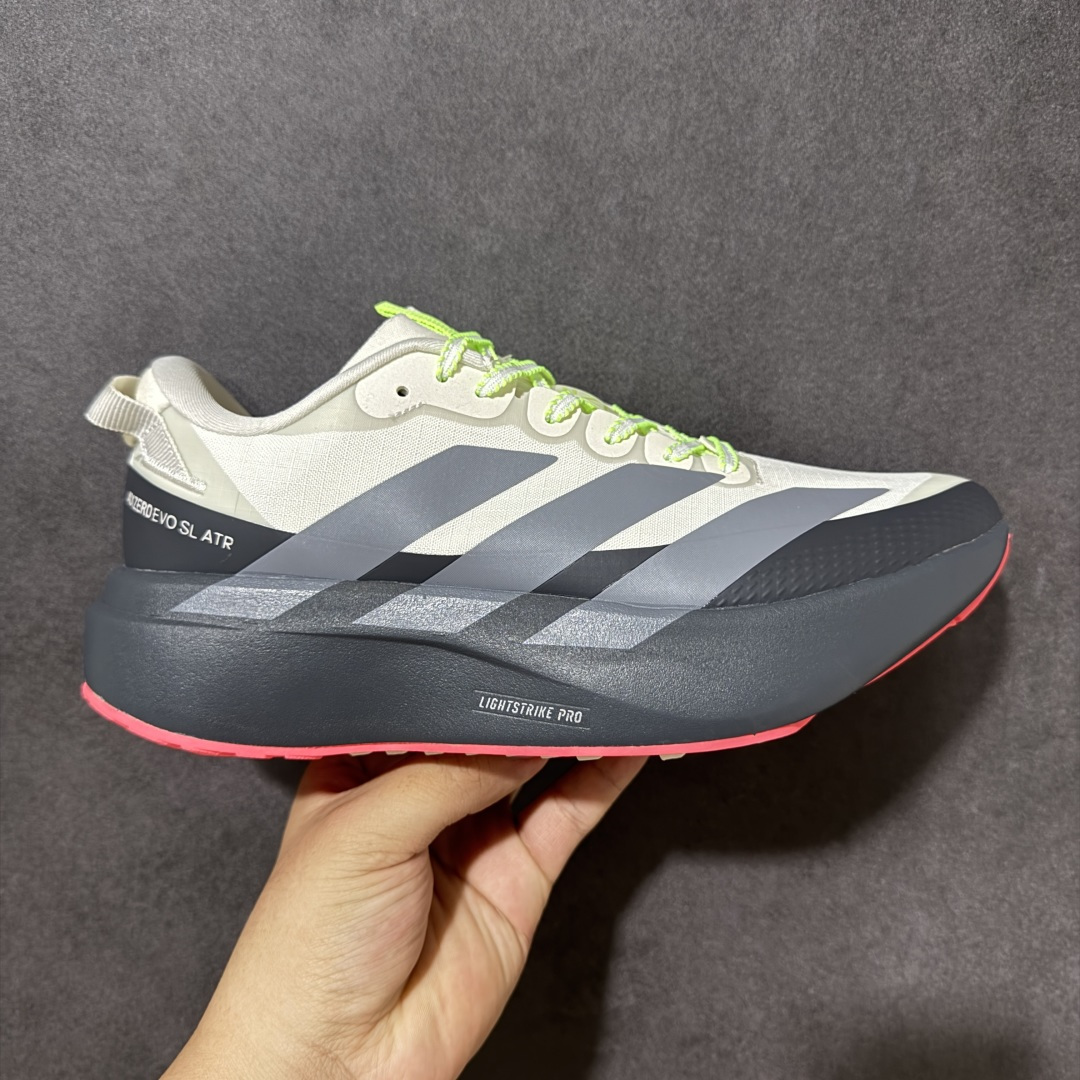 【公司级】Adidas Adizero Pro Evo SL ATR 阿迪达斯 舒适百搭防滑耐磨 低帮 休闲跑步鞋 中底配置方面搭载全掌Lightstrike Pro 鞋面采用透气网面 契合日常训练鞋的定位 外底给到了橡胶 更加防滑耐磨 货号：KI7830 尺码：36 36.5 37 38 38.5 39 40 40.5 41 42 42.5 43 44 45-选品中心