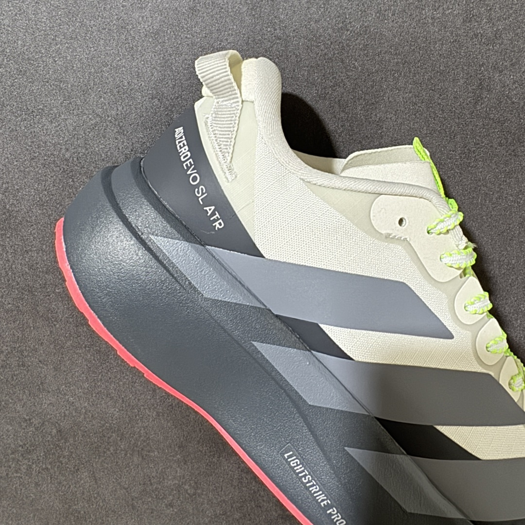 图片[7]-【公司级】Adidas Adizero Pro Evo SL ATR 阿迪达斯 舒适百搭防滑耐磨 低帮 休闲跑步鞋 中底配置方面搭载全掌Lightstrike Pro 鞋面采用透气网面 契合日常训练鞋的定位 外底给到了橡胶 更加防滑耐磨 货号：KI7830 尺码：36 36.5 37 38 38.5 39 40 40.5 41 42 42.5 43 44 45-选品中心
