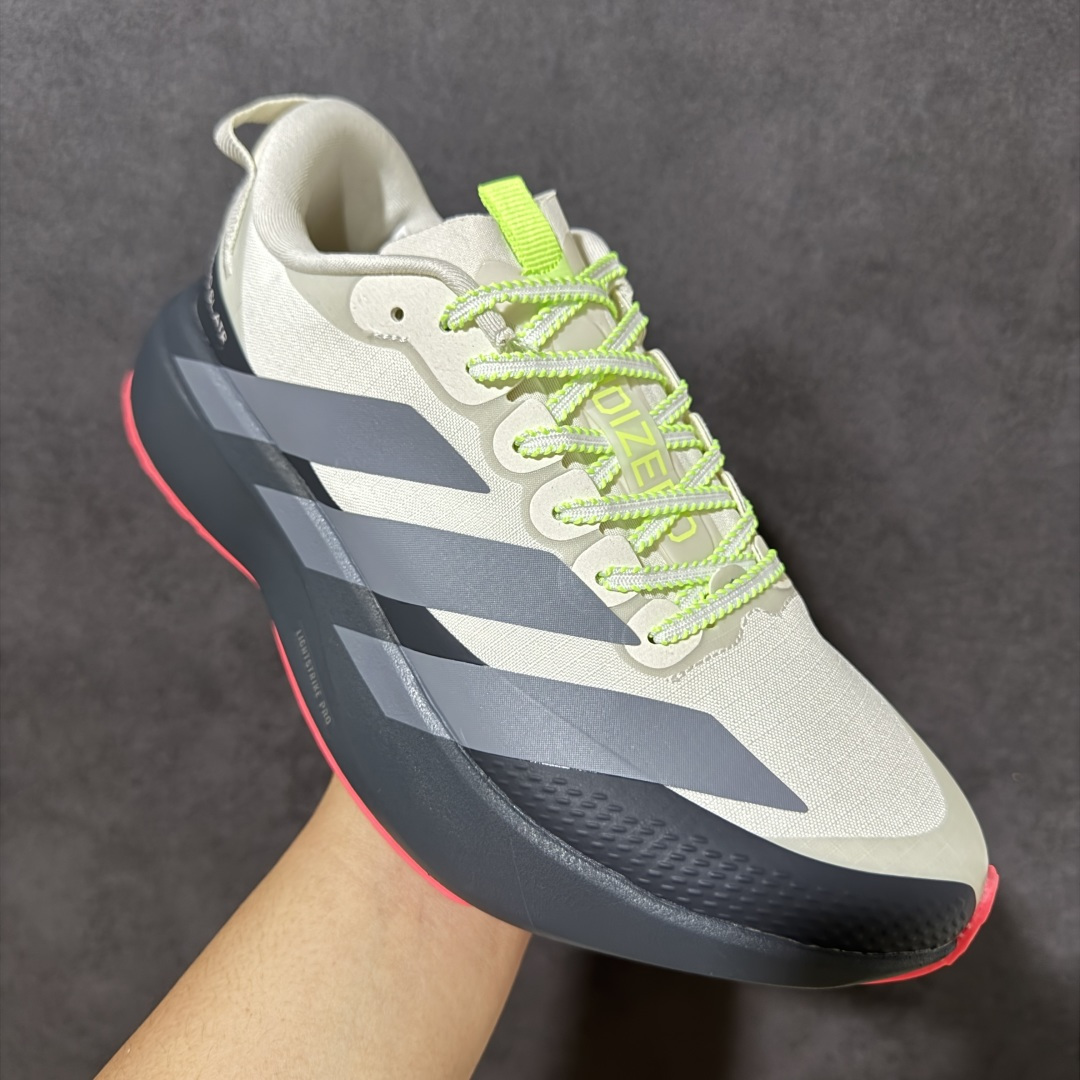 图片[3]-【公司级】Adidas Adizero Pro Evo SL ATR 阿迪达斯 舒适百搭防滑耐磨 低帮 休闲跑步鞋 中底配置方面搭载全掌Lightstrike Pro 鞋面采用透气网面 契合日常训练鞋的定位 外底给到了橡胶 更加防滑耐磨 货号：KI7830 尺码：36 36.5 37 38 38.5 39 40 40.5 41 42 42.5 43 44 45-选品中心