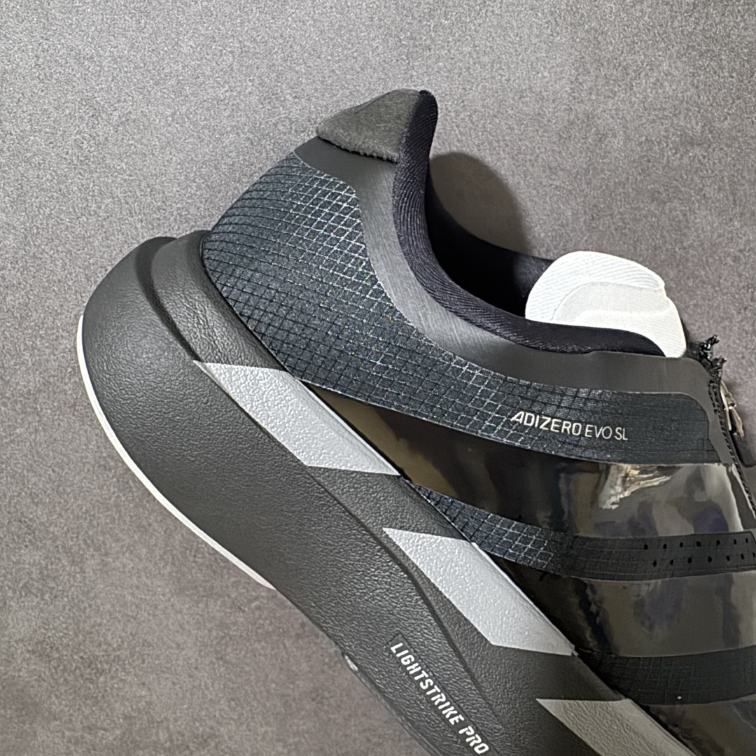 图片[7]-【公司级】阿迪达斯 ADIDAS ADIZERO EVO SL 运动舒适防滑耐磨 低帮跑步鞋 内置碳板 阿迪达斯革新力作!「破纪录轻跑鞋」adiZero Adios Pro EVO 极致轻盈的Lightweight Upper设计,带来近乎裸足的舒适体验。中底采用尖端科技，Lightstrike Pro材料经过精细调校，实现卓越缓震与轻量化的完美结合。#科技与时尚的融合 #阿迪达斯adidas #宝藏鞋子阿迪达斯 #今天只晒鞋 #潮鞋新品体验官 #那些年，那些鞋 #入秋换季先换鞋。 货号：KH7789 尺码： 36 36⅔ 37⅓ 38 38⅔ 39⅓ 40 40⅔ 41⅓ 42 42⅔ 43⅓ 44 45-选品中心