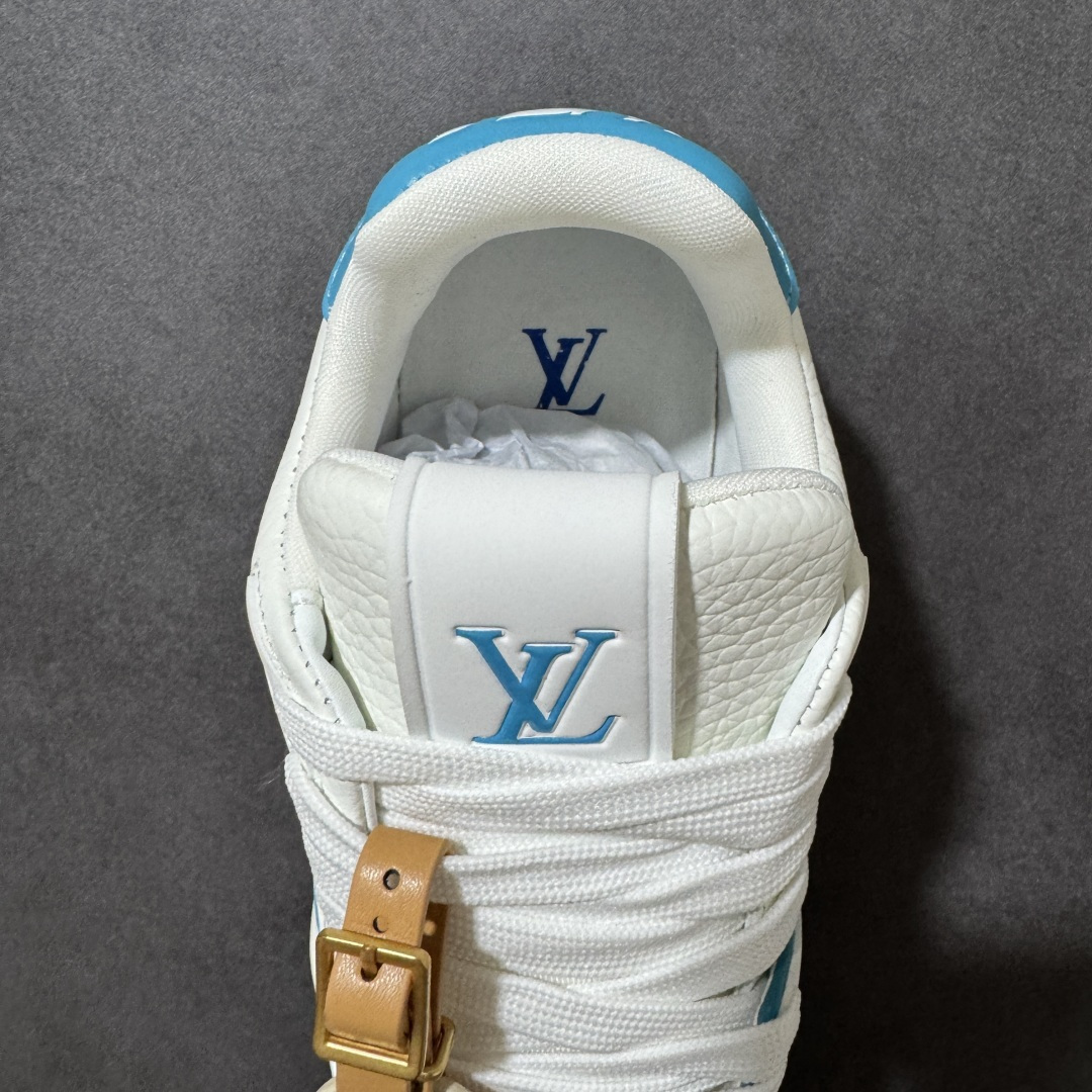 图片[6]-【公司级】Louis Vuitton Trainer Sneaker Low 路易威登 休闲运动文化百搭板鞋 舒适防滑底和百搭性霸屏整个时尚娱乐圈 细节调整完美主义 鞋面采用柔软皮革鞋面 独家开模大底 侧边采用3D打印标志性Logo 尽显贵族时尚气息 配带正品全套包装 尺码：35-47-选品中心