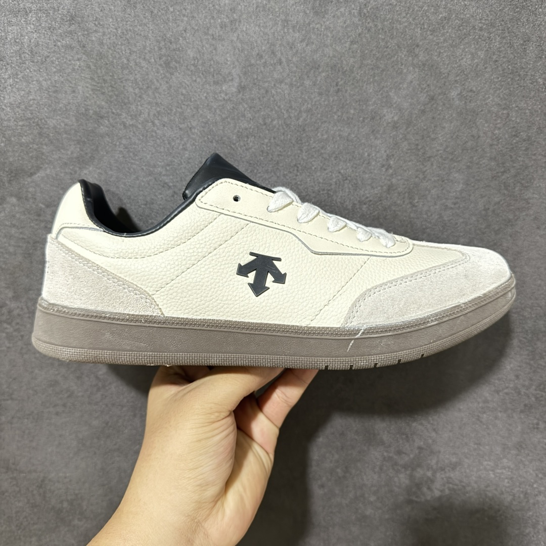 【公司级】迪桑特DESCENTE CHRON COURT SB 复古轻质 耐磨低帮 生活休闲鞋 货号：D5291LSN53 尺码：40-43-选品中心