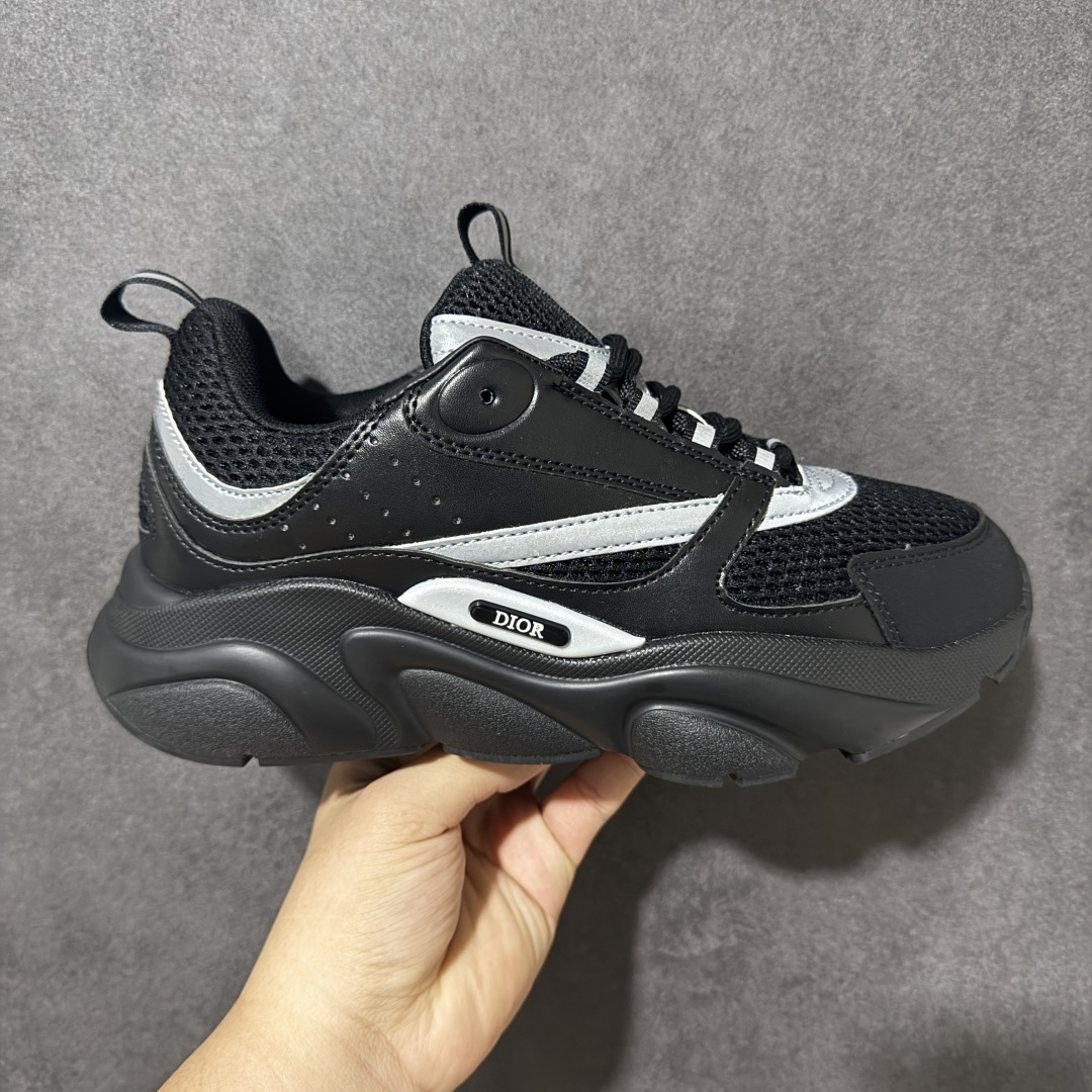 【公司级】法国高奢时装品牌-迪奥·桀傲/Dior Homme B22 Trainer Sneaker系列复古厚底老爹风休闲运动慢跑鞋 货号：3SN231ZNG 尺码：36-47带半码-选品中心