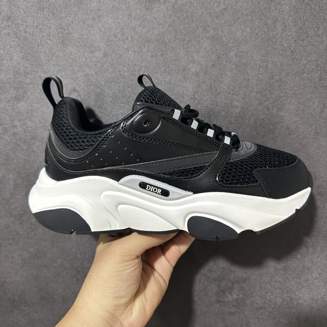 【公司级】法国高奢时装品牌-迪奥·桀傲/Dior Homme B22 Trainer Sneaker系列复古厚底老爹风休闲运动慢跑鞋 货号：3SN231ZHM 尺码：36-47带半码-选品中心