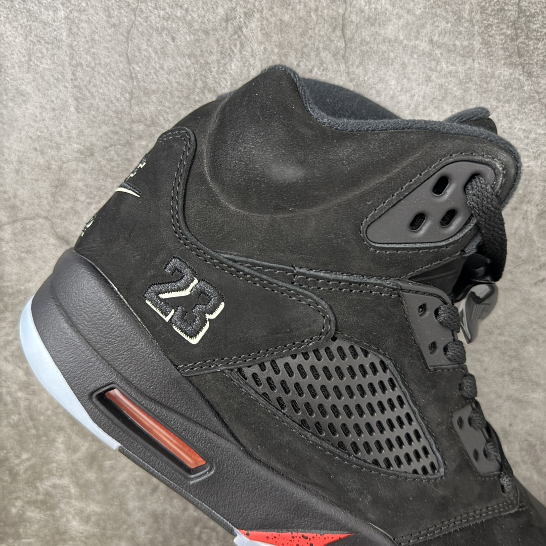 图片[7]-【纯原外贸版】Air Jordan 5 Retro OG AJ5 乔5万圣节 货号：HQ7978-001 #整鞋以黑色为主鞋面，中底火焰纹路；侧身23logo，后跟标识，鞋舌飞人标均辅荧光，全鞋身多处夜光细节 尺码：40 40.5 41 42 42.5 43 44 44.5 45 46 47.5-选品中心
