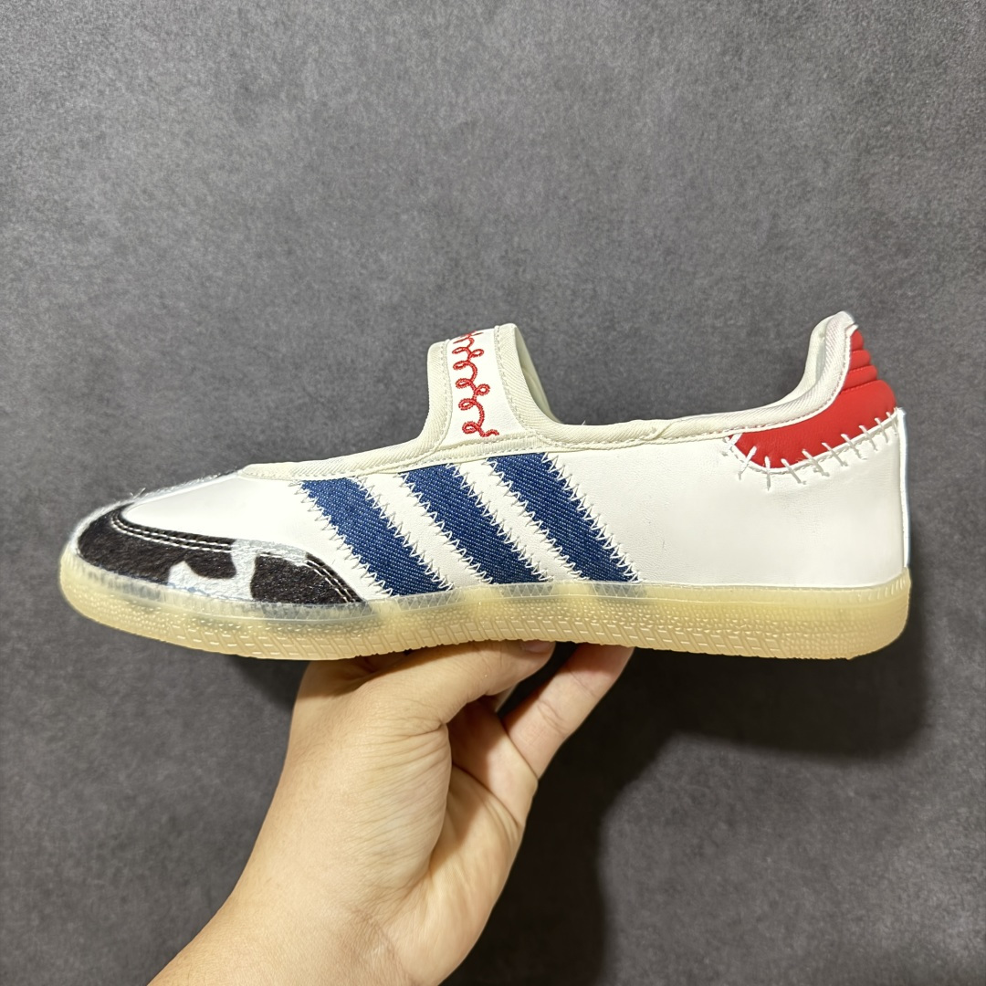 图片[2]-【神版】Adidas 阿迪达斯 Samba Jane 玛丽珍鞋 三叶草学院风复古休闲板鞋 德训鞋 橡胶底柔软皮革经典运动鞋板鞋 货号：LA1428 尺码：35.5 36 36.5 37 38 38.5 39 40 40.5 41 42-选品中心