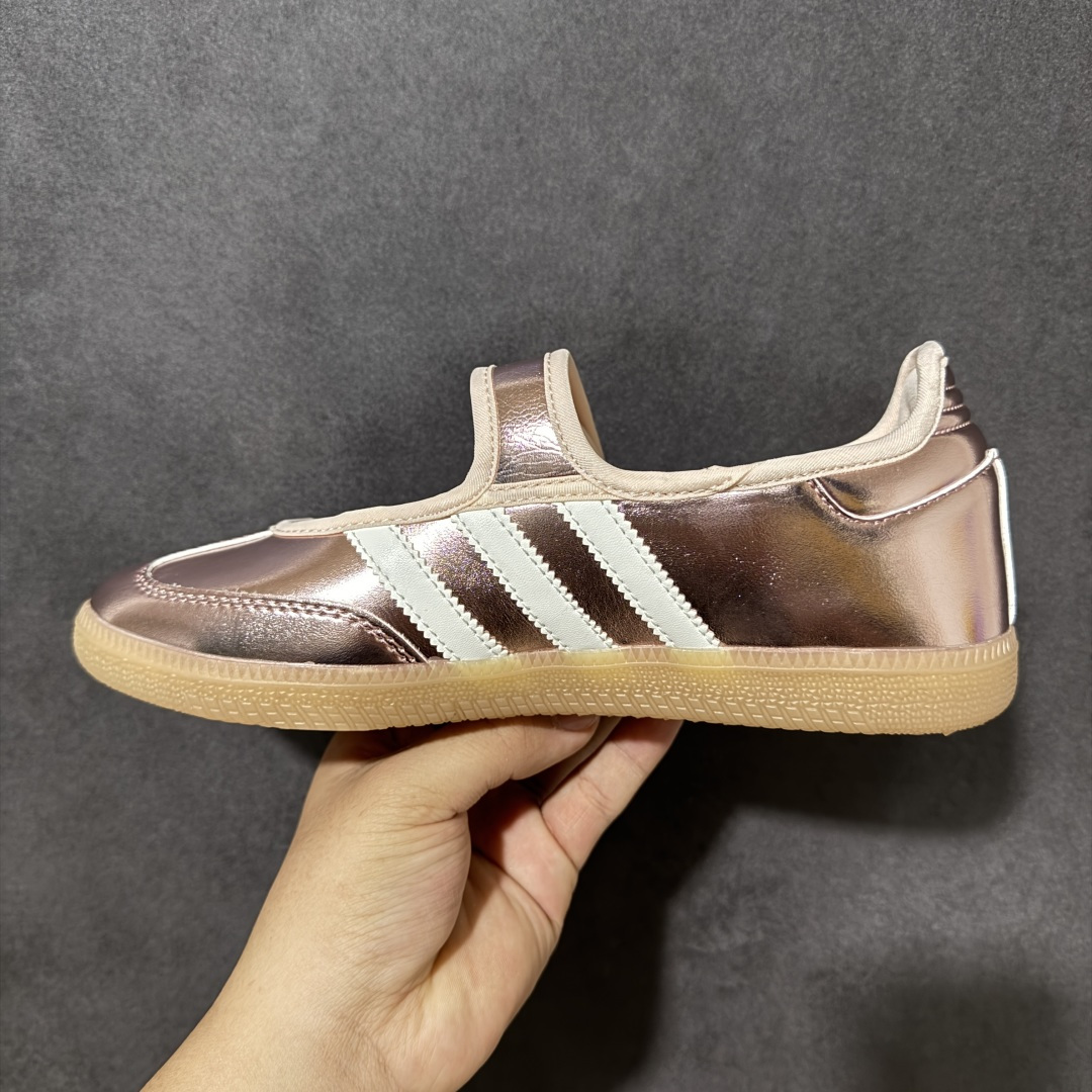 图片[2]-【神版】Adidas 阿迪达斯 Samba Jane 玛丽珍鞋 三叶草学院风复古休闲板鞋 德训鞋 橡胶底柔软皮革经典运动鞋板鞋 货号：HQ7708 尺码：35.5 36 36.5 37 38 38.5 39 40 40.5 41 42-选品中心