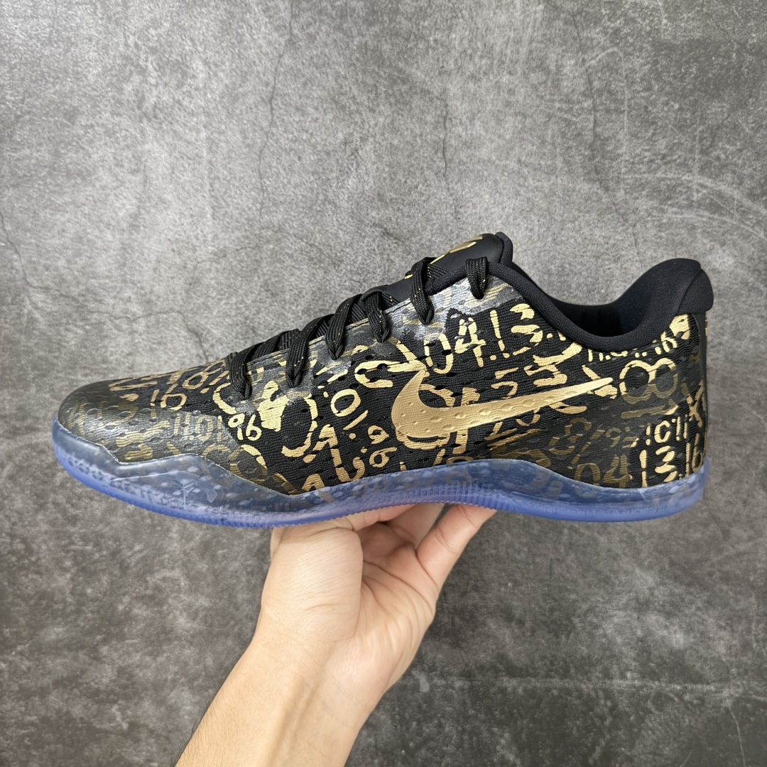 图片[2]-【S2纯原】NK Zoom Kobe 11 科比十一代 黑金 IU4902-900 React 科技鞋垫加持 实战配置直接拉满 原楦纸板开发 鞋身流线型、后跟塑形 区分土肥圆 原厂针织鞋面一针一线匹配原版 全身鞋材卡料色独家定制 唯一万针立体刺绣SWOOSH 真实底模最大48.5 实战利器 专供海外市场 尺码：40 40.5 41 42 42.5 43 44 44.5 45 46 47.5 48.5 （脚宽、脚胖 建议买大半码）-选品中心