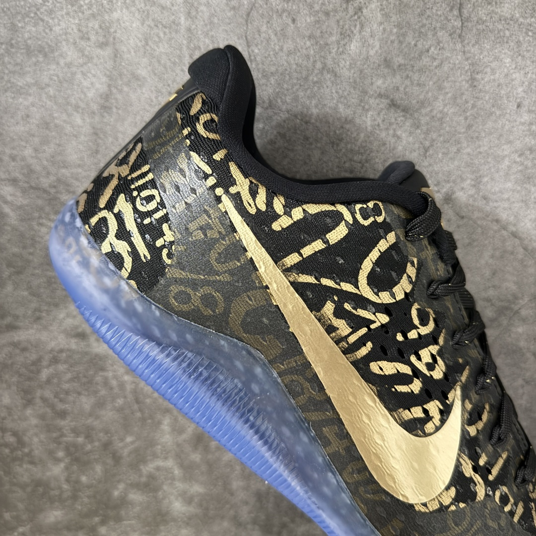 图片[7]-【S2纯原】NK Zoom Kobe 11 科比十一代 黑金 IU4902-900 React 科技鞋垫加持 实战配置直接拉满 原楦纸板开发 鞋身流线型、后跟塑形 区分土肥圆 原厂针织鞋面一针一线匹配原版 全身鞋材卡料色独家定制 唯一万针立体刺绣SWOOSH 真实底模最大48.5 实战利器 专供海外市场 尺码：40 40.5 41 42 42.5 43 44 44.5 45 46 47.5 48.5 （脚宽、脚胖 建议买大半码）-选品中心