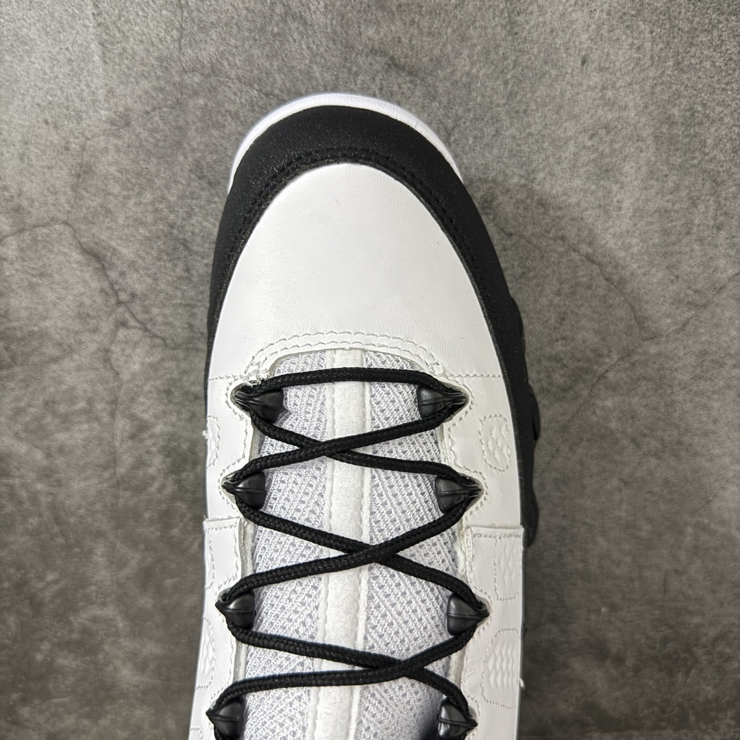 图片[5]-【XP纯原】Air Jordan AJ9 Retro OG 白黑 IX6179-100 高端零售特供批次 产品品控稳定性领先行业 各方面均可对飙L版 良心定价不杀猪 SZ原厂全套原楦原纸板冲刀磨具开发 原厂皮料加持 原厂港宝加持定型后跟R度完美 同源原厂电绣 飞翼针数密度立体效果一致 百分百一致原鞋 原厂拉帮工艺 针距密度一致 后跟弧度收口自然不对折 极致一眼正品既视感 进口玻璃冲刀皮料裁剪零毛边 全鞋电脑针车工艺 品控清洁度最高QC检验标准 免检产品 原厂订购鞋盒、鞋标、防尘纸、鞋撑、鞋带 追求极致的原厂味道 尺码：40 40.5 41 42 42.5 43 44 44.5 45 46 47.5-选品中心
