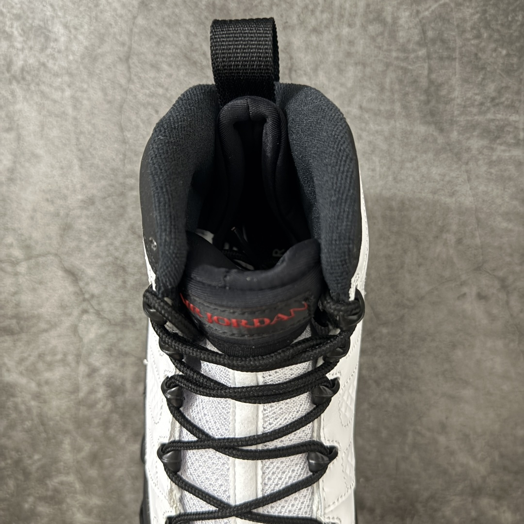 图片[8]-【XP纯原】Air Jordan AJ9 Retro OG 白黑 IX6179-100 高端零售特供批次 产品品控稳定性领先行业 各方面均可对飙L版 良心定价不杀猪 SZ原厂全套原楦原纸板冲刀磨具开发 原厂皮料加持 原厂港宝加持定型后跟R度完美 同源原厂电绣 飞翼针数密度立体效果一致 百分百一致原鞋 原厂拉帮工艺 针距密度一致 后跟弧度收口自然不对折 极致一眼正品既视感 进口玻璃冲刀皮料裁剪零毛边 全鞋电脑针车工艺 品控清洁度最高QC检验标准 免检产品 原厂订购鞋盒、鞋标、防尘纸、鞋撑、鞋带 追求极致的原厂味道 尺码：40 40.5 41 42 42.5 43 44 44.5 45 46 47.5-选品中心