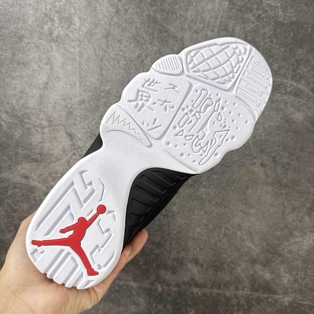 图片[9]-【XP纯原】Air Jordan AJ9 Retro OG 白黑 IX6179-100 高端零售特供批次 产品品控稳定性领先行业 各方面均可对飙L版 良心定价不杀猪 SZ原厂全套原楦原纸板冲刀磨具开发 原厂皮料加持 原厂港宝加持定型后跟R度完美 同源原厂电绣 飞翼针数密度立体效果一致 百分百一致原鞋 原厂拉帮工艺 针距密度一致 后跟弧度收口自然不对折 极致一眼正品既视感 进口玻璃冲刀皮料裁剪零毛边 全鞋电脑针车工艺 品控清洁度最高QC检验标准 免检产品 原厂订购鞋盒、鞋标、防尘纸、鞋撑、鞋带 追求极致的原厂味道 尺码：40 40.5 41 42 42.5 43 44 44.5 45 46 47.5-选品中心
