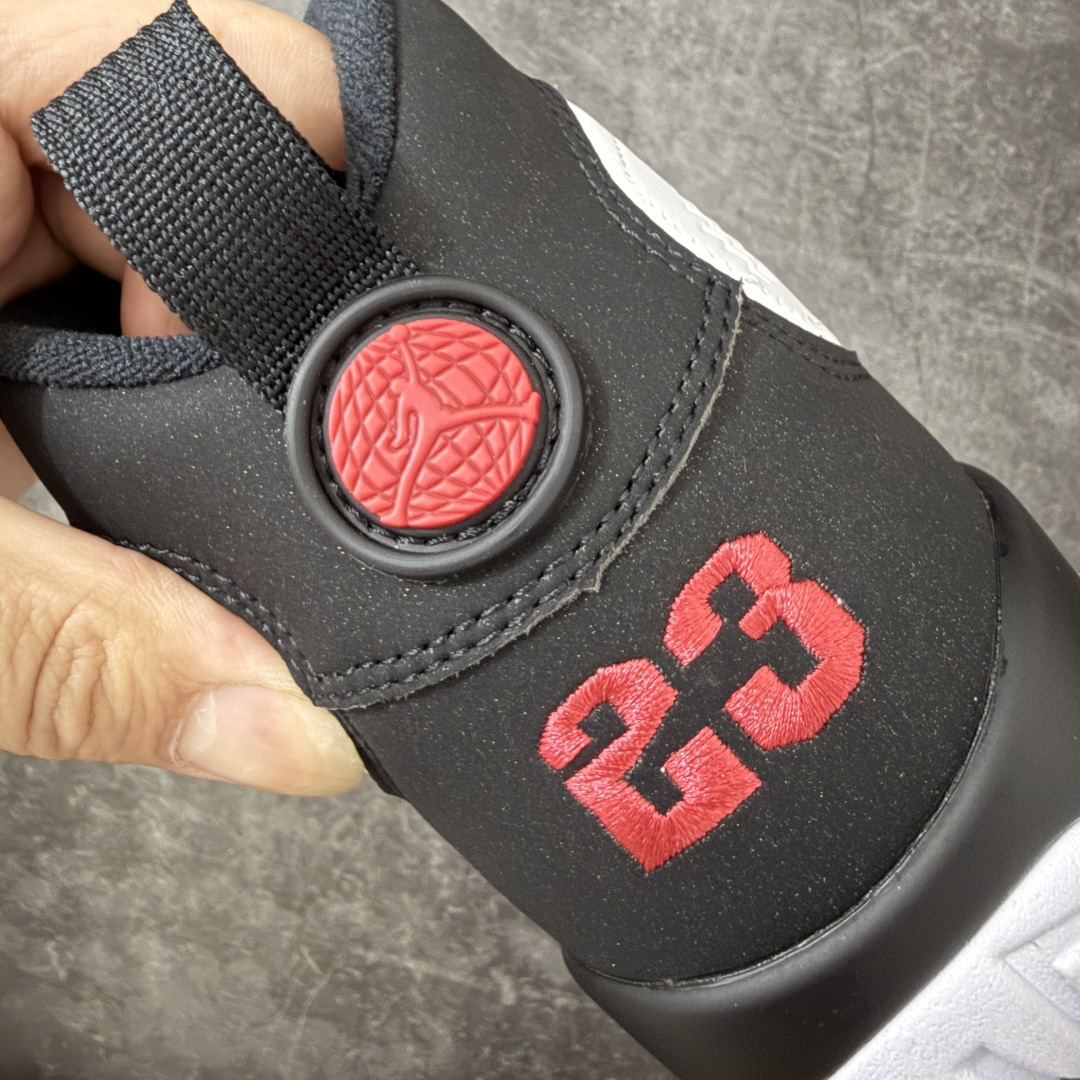 图片[2]-【XP纯原】Air Jordan AJ9 Retro OG 白黑 IX6179-100 高端零售特供批次 产品品控稳定性领先行业 各方面均可对飙L版 良心定价不杀猪 SZ原厂全套原楦原纸板冲刀磨具开发 原厂皮料加持 原厂港宝加持定型后跟R度完美 同源原厂电绣 飞翼针数密度立体效果一致 百分百一致原鞋 原厂拉帮工艺 针距密度一致 后跟弧度收口自然不对折 极致一眼正品既视感 进口玻璃冲刀皮料裁剪零毛边 全鞋电脑针车工艺 品控清洁度最高QC检验标准 免检产品 原厂订购鞋盒、鞋标、防尘纸、鞋撑、鞋带 追求极致的原厂味道 尺码：40 40.5 41 42 42.5 43 44 44.5 45 46 47.5-选品中心