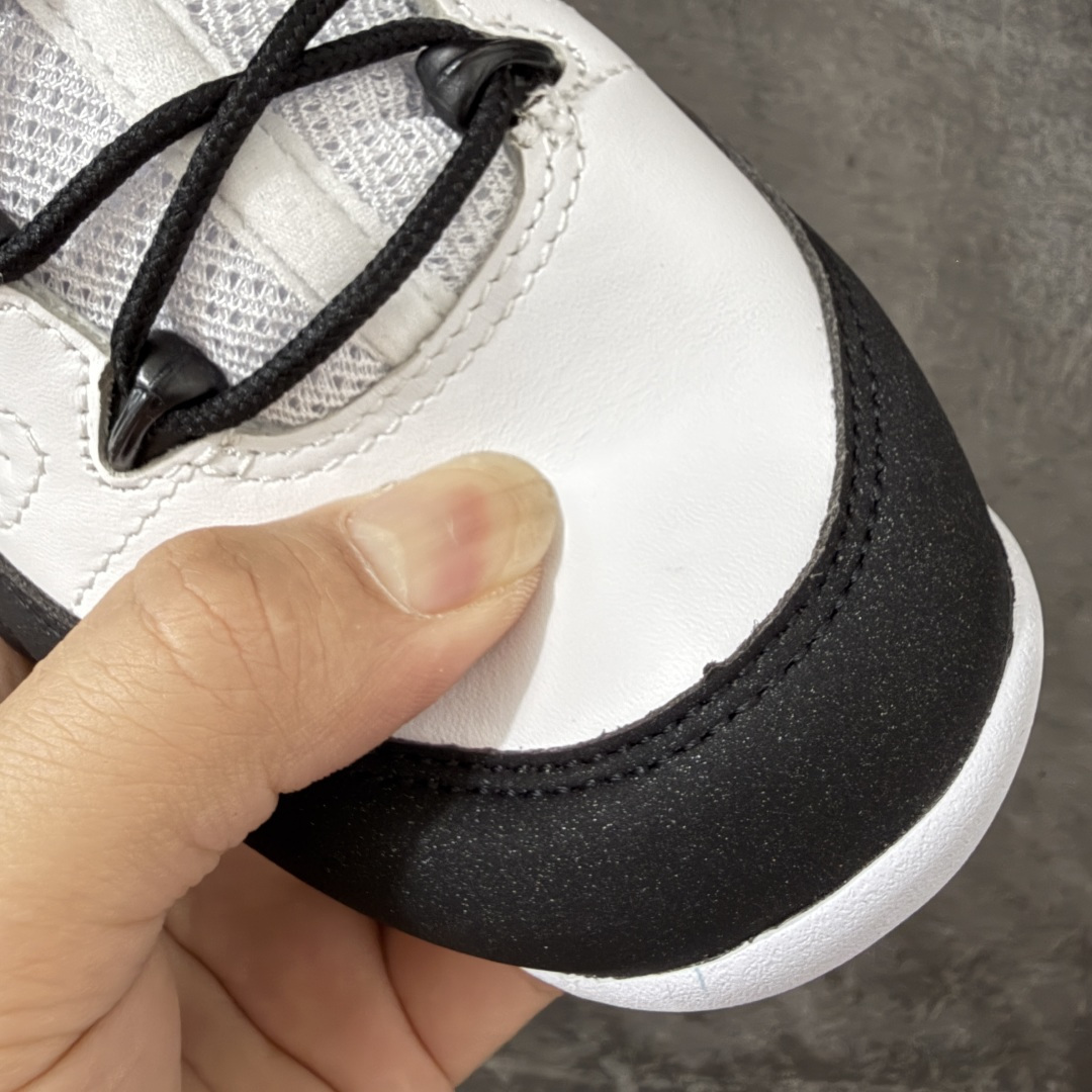 图片[5]-【XP纯原】Air Jordan AJ9 Retro OG 白黑 IX6179-100 高端零售特供批次 产品品控稳定性领先行业 各方面均可对飙L版 良心定价不杀猪 SZ原厂全套原楦原纸板冲刀磨具开发 原厂皮料加持 原厂港宝加持定型后跟R度完美 同源原厂电绣 飞翼针数密度立体效果一致 百分百一致原鞋 原厂拉帮工艺 针距密度一致 后跟弧度收口自然不对折 极致一眼正品既视感 进口玻璃冲刀皮料裁剪零毛边 全鞋电脑针车工艺 品控清洁度最高QC检验标准 免检产品 原厂订购鞋盒、鞋标、防尘纸、鞋撑、鞋带 追求极致的原厂味道 尺码：40 40.5 41 42 42.5 43 44 44.5 45 46 47.5-选品中心