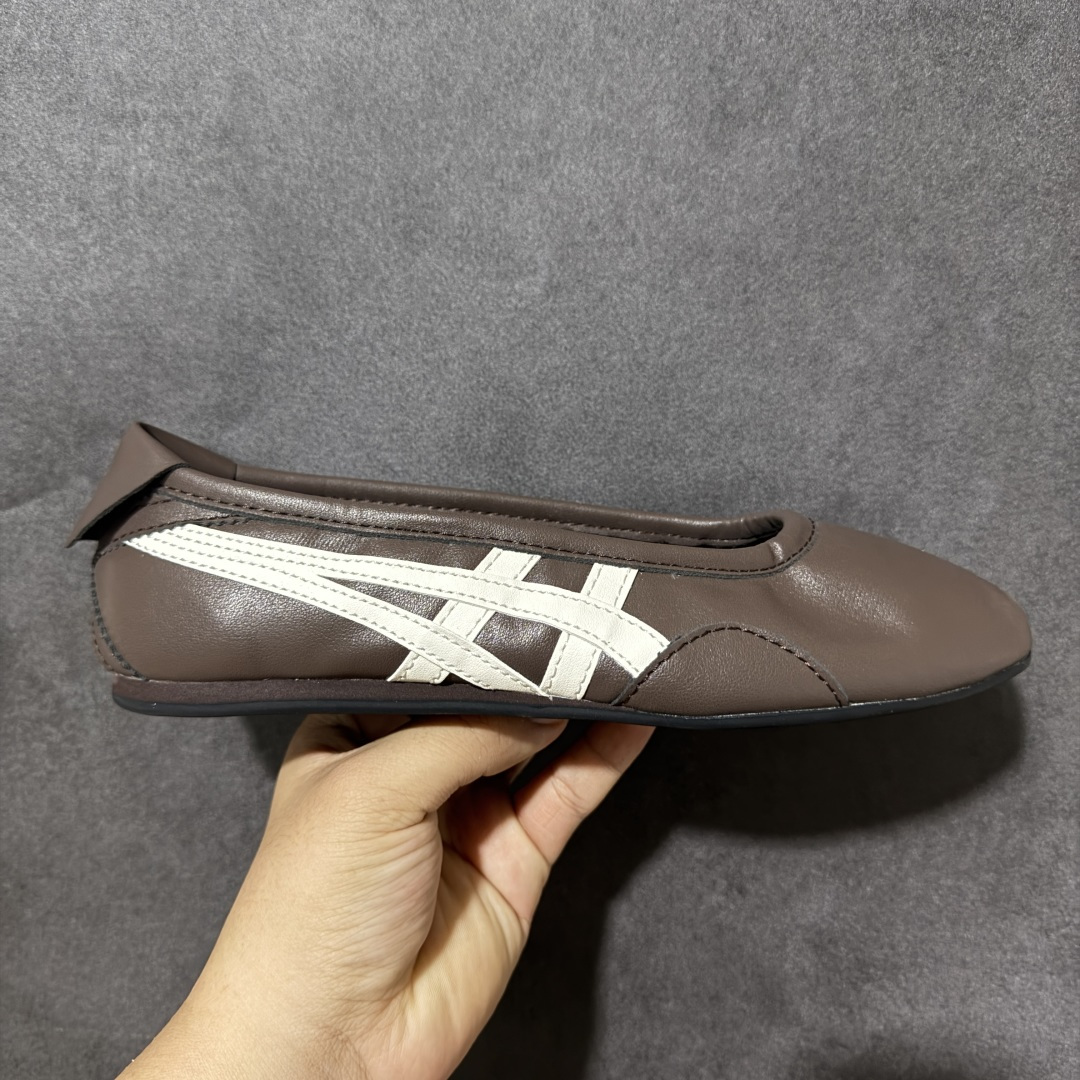 【公司级】Onitsuka Tiger Gymnarina 鬼塚虎时尚高级芭蕾风玛丽珍鞋 1182A704-011 尺码:36 37 37.5 38 39 39.5 41.5 42-选品中心
