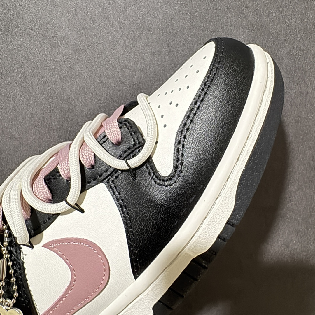 图片[8]-【定制版】Nike SB Dunk Low 黑粉绑带 低帮休闲板鞋 CW1590-100  #定制鞋盒 超高清洁度 皮料切割干净无任何毛边 细节完美   尺码：35.5 36 36.5 37.5 38 38.5 39 40-选品中心