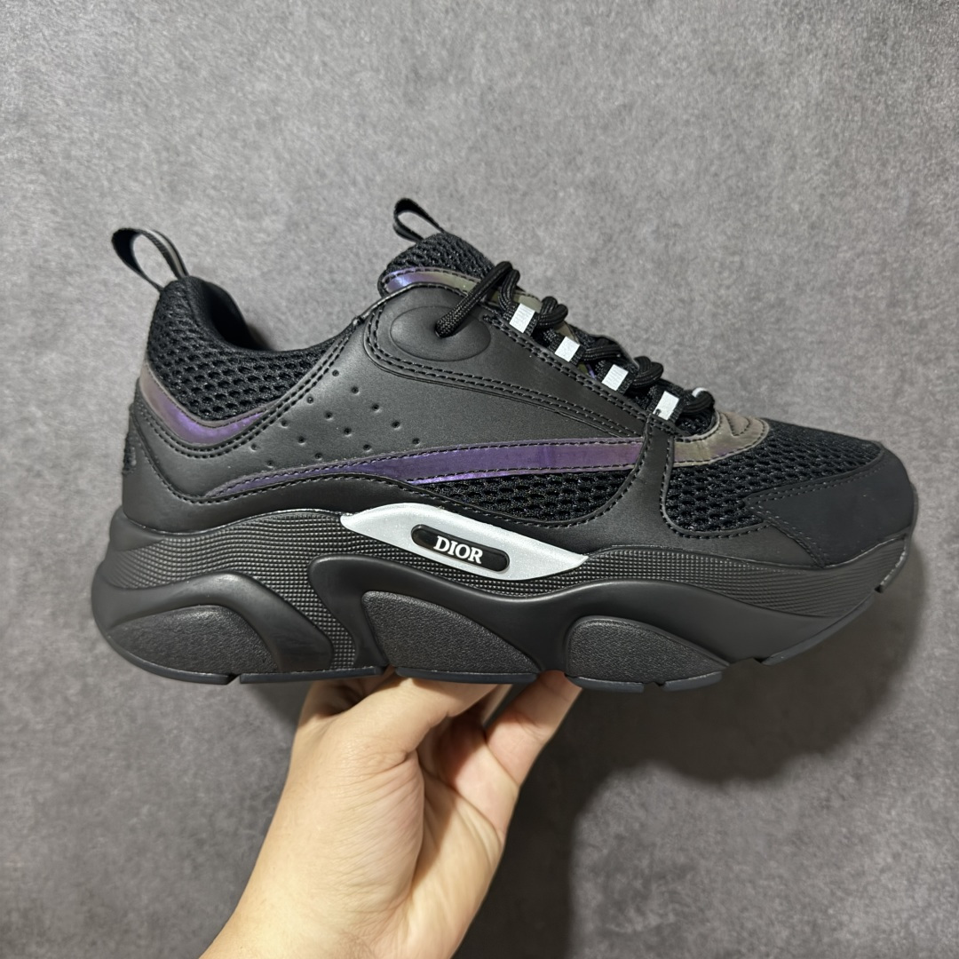 【公司级】法国高奢时装品牌-迪奥Dior Homme B22 Trainer Sneaker系列复古厚底老爹风休闲运动慢跑鞋 货号:3SN231ZNG 尺码:36-46-选品中心