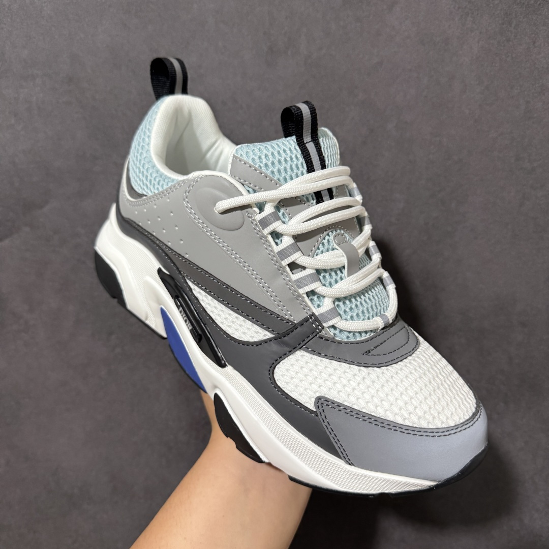 图片[3]-【公司级】法国高奢时装品牌-迪奥Dior Homme B22 Trainer Sneaker系列复古厚底老爹风休闲运动慢跑鞋 尺码：36-46-选品中心