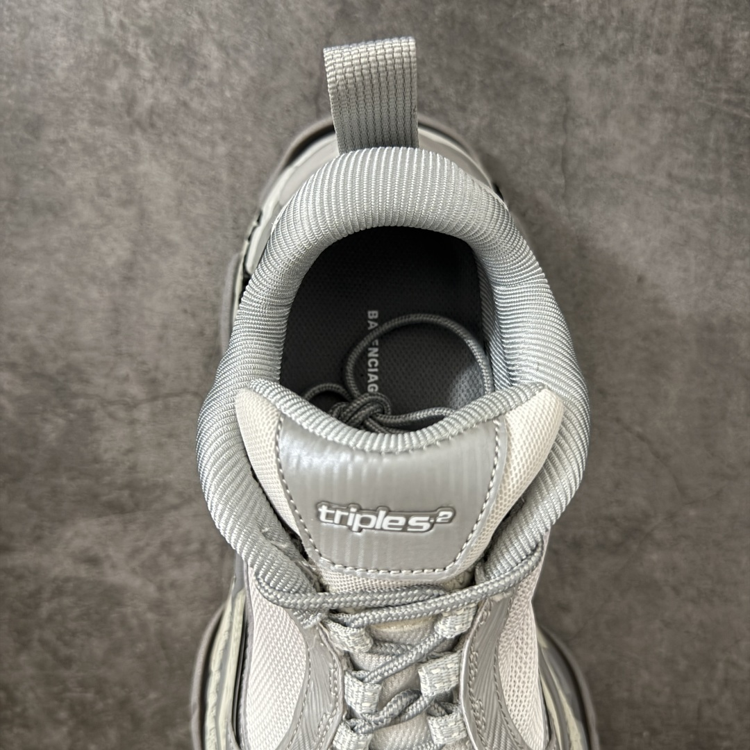图片[8]-【公司级H版】Balenciaga巴黎世家24代 Triple S .2 厚底系带 低帮 市场老牌巴黎世家大厂出品 品质价格无需多言 原鞋原材料打造 一比一细节还原 此款相对之前款式轻质很多 超厚鞋底增高4-5cm 高街风格 货号：865849WTR2G1800 尺码：36-46-选品中心