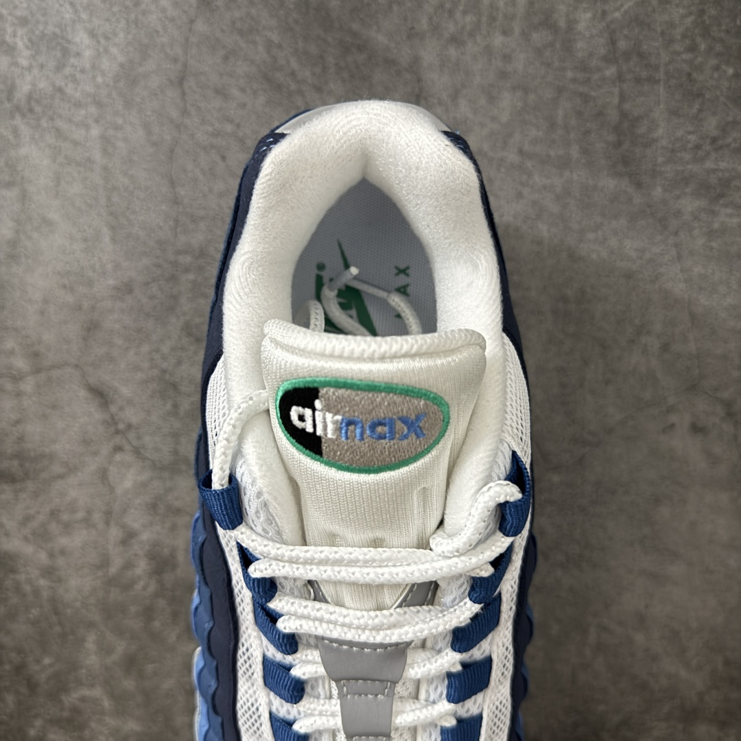 图片[8]-【KZ2.0版本】Nike Air Max 95 白蓝 货号：IH7855-100 外贸顶级专供 区别先行版 全部配色原鞋原尺码开发生产 极致还原 全部原厂材料一比一打造 一眼ZP既视感 欢迎对比市场版本 尺码：40 40.5 41 42 42.5 43 44 44.5 45 46 46.5 47.5 48 48.5-选品中心
