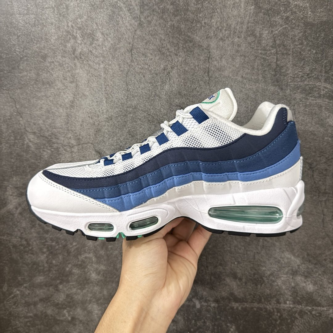 图片[2]-【KZ2.0版本】Nike Air Max 95 白蓝 货号：IH7855-100 外贸顶级专供 区别先行版 全部配色原鞋原尺码开发生产 极致还原 全部原厂材料一比一打造 一眼ZP既视感 欢迎对比市场版本 尺码：40 40.5 41 42 42.5 43 44 44.5 45 46 46.5 47.5 48 48.5-选品中心