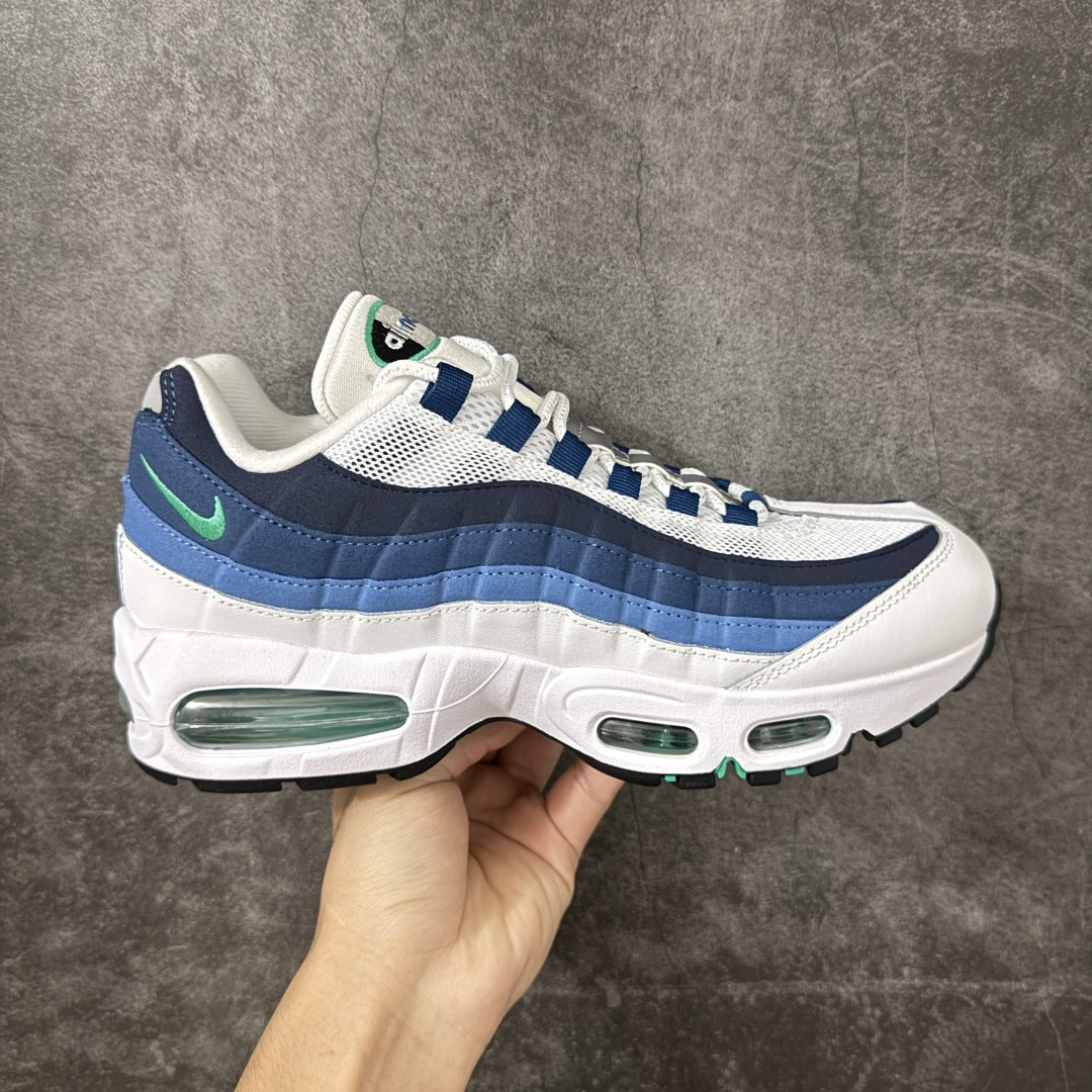 【KZ2.0版本】Nike Air Max 95 白蓝 货号:IH7855-100 外贸顶级专供 区别先行版 全部配色原鞋原尺码开发生产 极致还原 全部原厂材料一比一打造 一眼ZP既视感 欢迎对比市场版本 尺码:40 40.5 41 42 42.5 43 44 44.5 45 46 46.5 47.5 48 48.5-选品中心