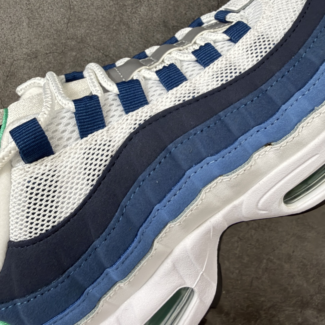 图片[4]-【KZ2.0版本】Nike Air Max 95 白蓝 货号：IH7855-100 外贸顶级专供 区别先行版 全部配色原鞋原尺码开发生产 极致还原 全部原厂材料一比一打造 一眼ZP既视感 欢迎对比市场版本 尺码：40 40.5 41 42 42.5 43 44 44.5 45 46 46.5 47.5 48 48.5-选品中心