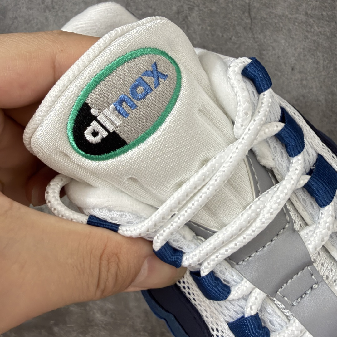 图片[6]-【KZ2.0版本】Nike Air Max 95 白蓝 货号：IH7855-100 外贸顶级专供 区别先行版 全部配色原鞋原尺码开发生产 极致还原 全部原厂材料一比一打造 一眼ZP既视感 欢迎对比市场版本 尺码：40 40.5 41 42 42.5 43 44 44.5 45 46 46.5 47.5 48 48.5-选品中心