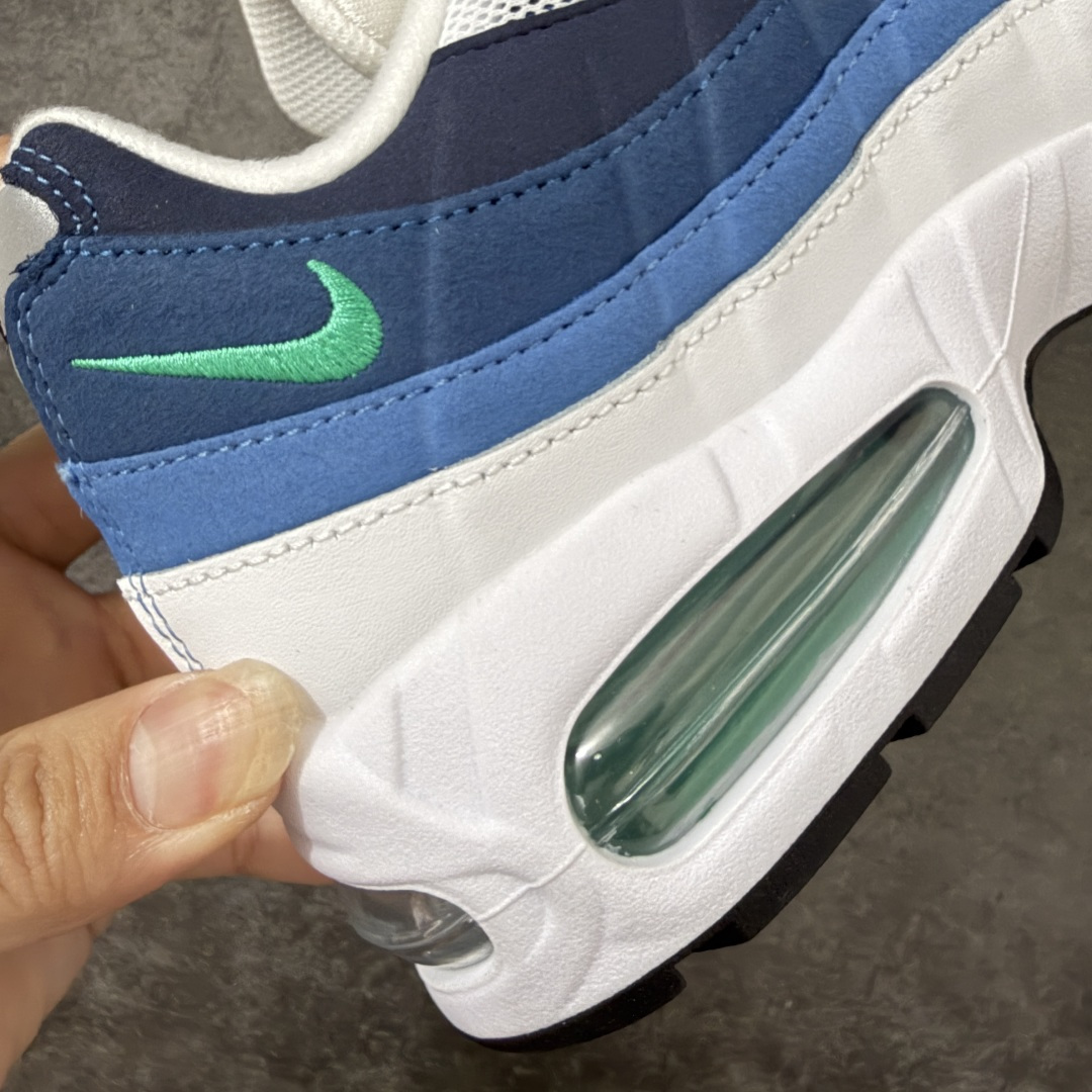 图片[3]-【KZ2.0版本】Nike Air Max 95 白蓝 货号：IH7855-100 外贸顶级专供 区别先行版 全部配色原鞋原尺码开发生产 极致还原 全部原厂材料一比一打造 一眼ZP既视感 欢迎对比市场版本 尺码：40 40.5 41 42 42.5 43 44 44.5 45 46 46.5 47.5 48 48.5-选品中心