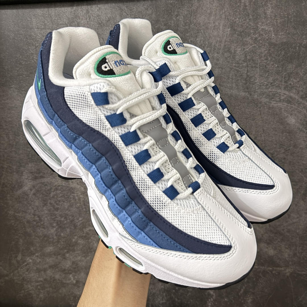 【KZ2.0版本】Nike Air Max 95 白蓝 货号:IH7855-100 外贸顶级专供 区别先行版 全部配色原鞋原尺码开发生产 极致还原 全部原厂材料一比一打造 一眼ZP既视感 欢迎对比市场版本 尺码:40 40.5 41 42 42.5 43 44 44.5 45 46 46.5 47.5 48 48.5-选品中心