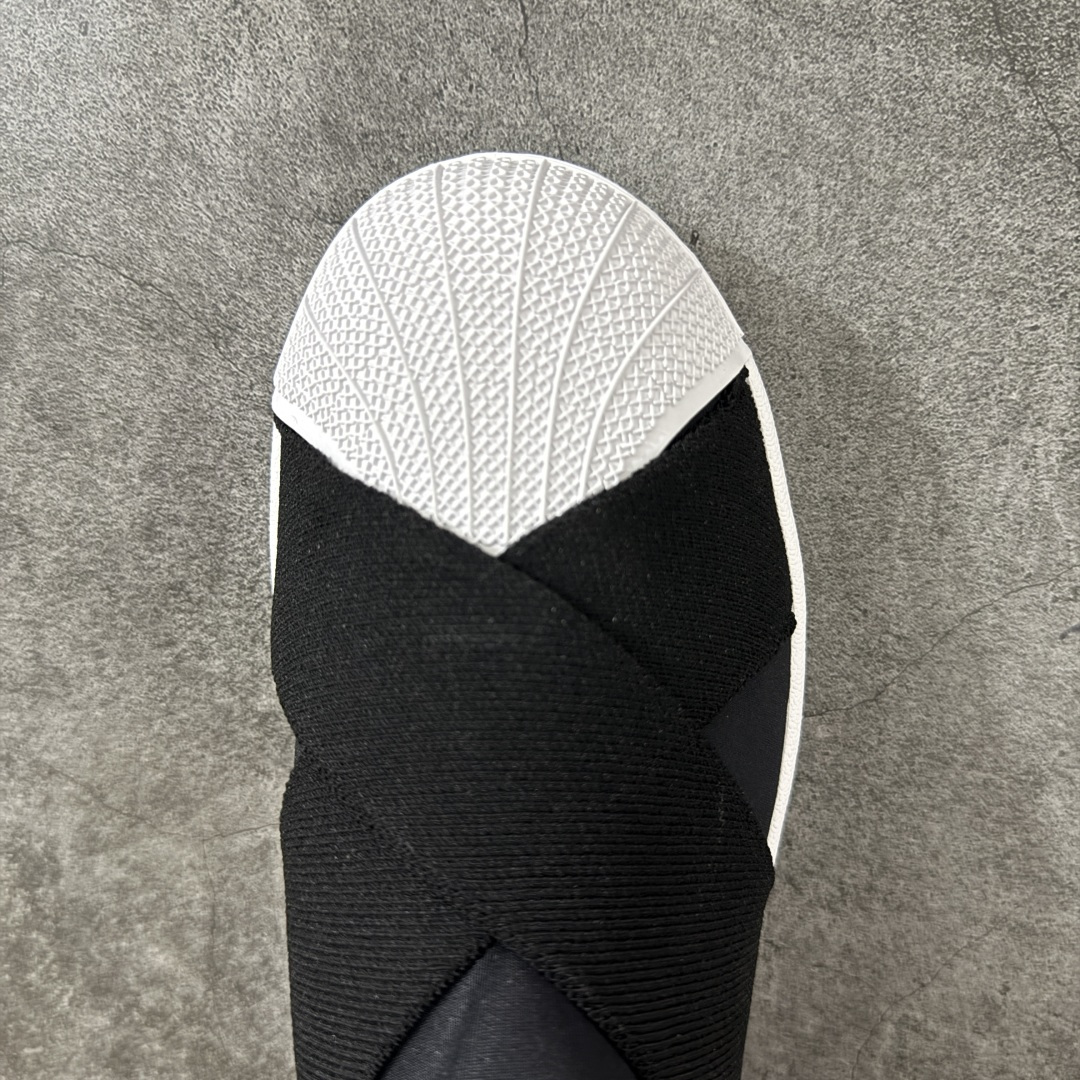 图片[6]-【渠道纯原】AD Superstar 2 Slip-On Shoes 贝壳头交叉绑带一脚蹬板鞋 KH8210 独家控货 平台正单 全鞋百分百原材料 全鞋电脑针车 Logo针车间距针数原版一致 皮料切割冲裁零瑕疵 原鞋一致含胶量大底 原盒中文内外标 大几率过验 不对比市面只对比原鞋 只服务最高端市场 尺码：36 36.5 37 38 38.5 39 40 40.5 41 42 42.5 43 44 44.5 45-选品中心