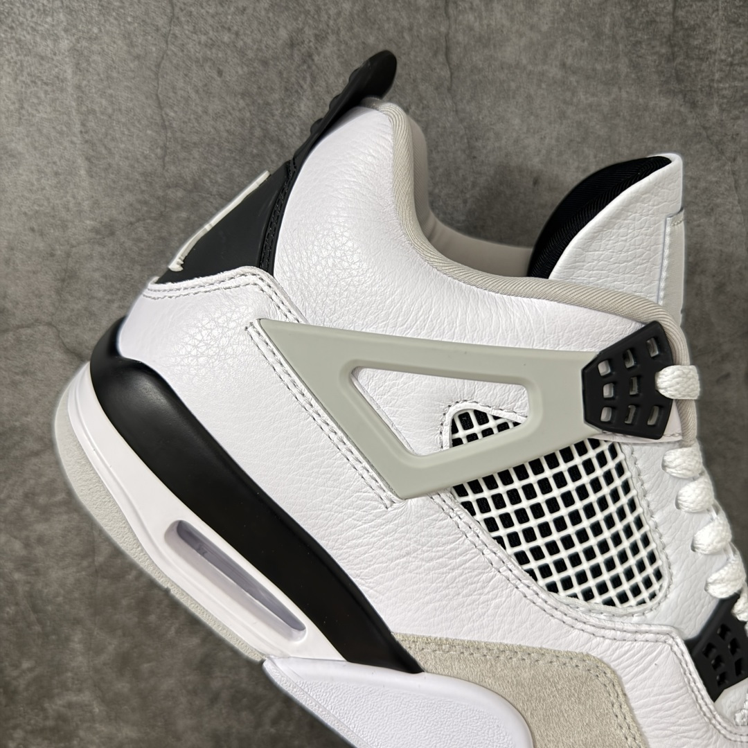 图片[7]-【OV纯原】Air Jordan AJ4 黑白灰 小白水泥 DH6927-111 全套原纸板楦头开发 原厂特供皮料加持 完美四代版型 一比一鞋头弧度高度鞋身弧度 数据细节工艺流程均保持原鞋一致 原厂TPU网格鞋带扣 原厂织唛标 原厂飞人电绣工艺 印刷中底布 四线拉帮 米色美纹纸贴合固定 进口港宝加持 后跟自然饱满 追求极致完美 每一双都是工艺品 尺码：40-47.5-选品中心