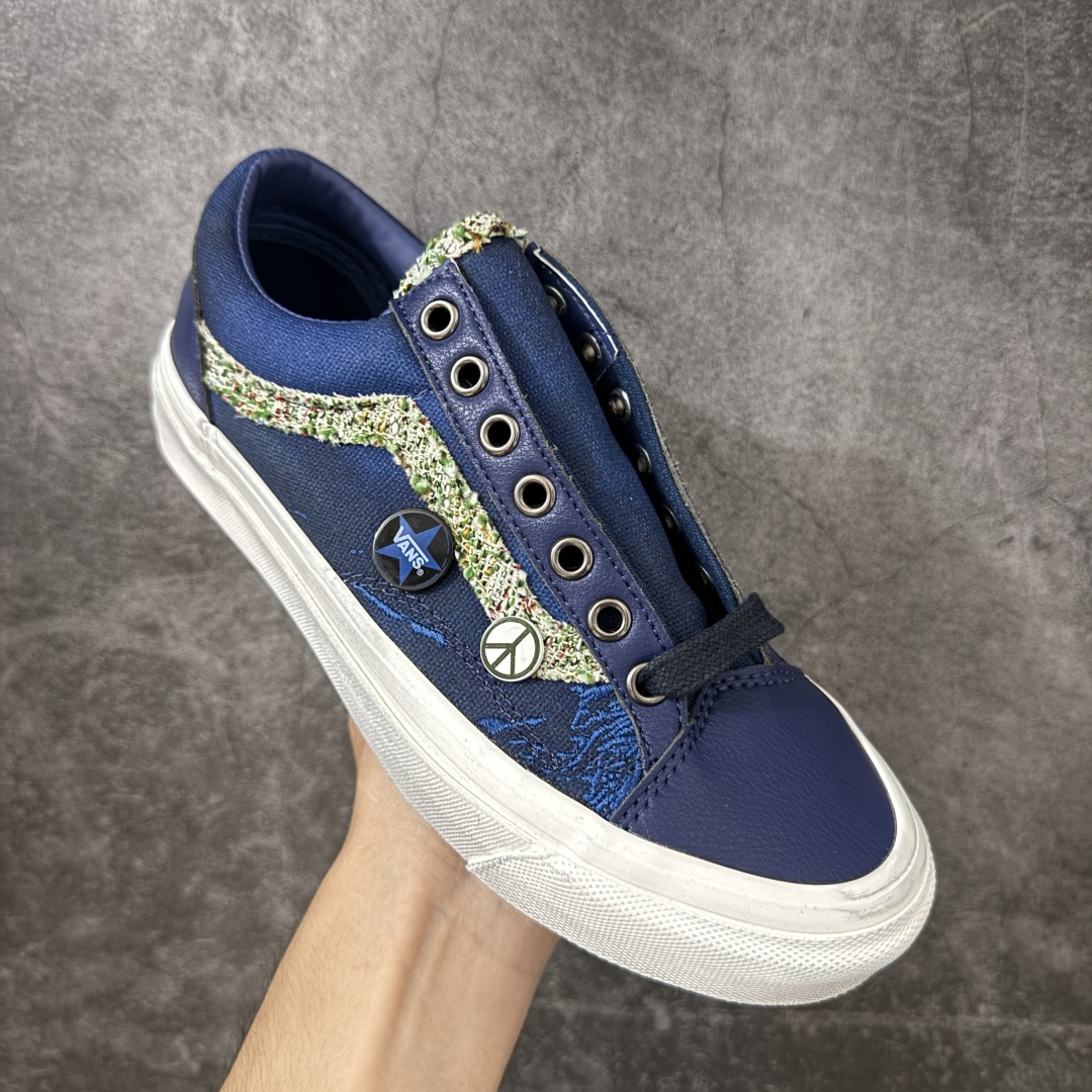 图片[3]-【公司级】Vans Old Skool 36 LX 香奈儿联名涂鸦做旧纽扣 秋日复古贴布Vans! 鞋子的贴布设计好有个性，搭配卡其裤很有秋日氛围感哦 贴布是手工缝制的，摸起来有复古颗粒感~ 货号：VN000D9RBRG 尺码：35-44（带半码）-选品中心