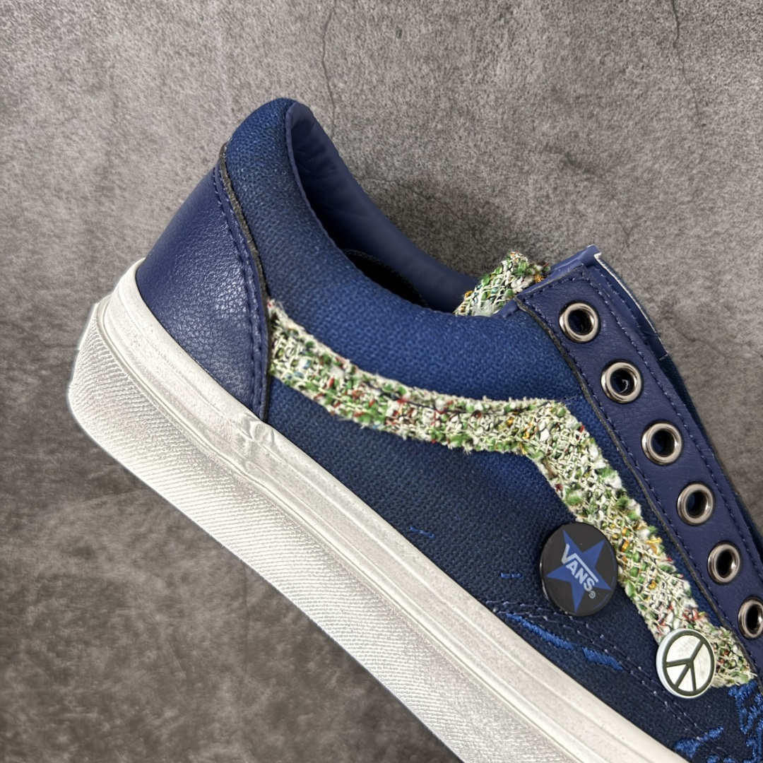 图片[7]-【公司级】Vans Old Skool 36 LX 香奈儿联名涂鸦做旧纽扣 秋日复古贴布Vans! 鞋子的贴布设计好有个性，搭配卡其裤很有秋日氛围感哦 贴布是手工缝制的，摸起来有复古颗粒感~ 货号：VN000D9RBRG 尺码：35-44（带半码）-选品中心