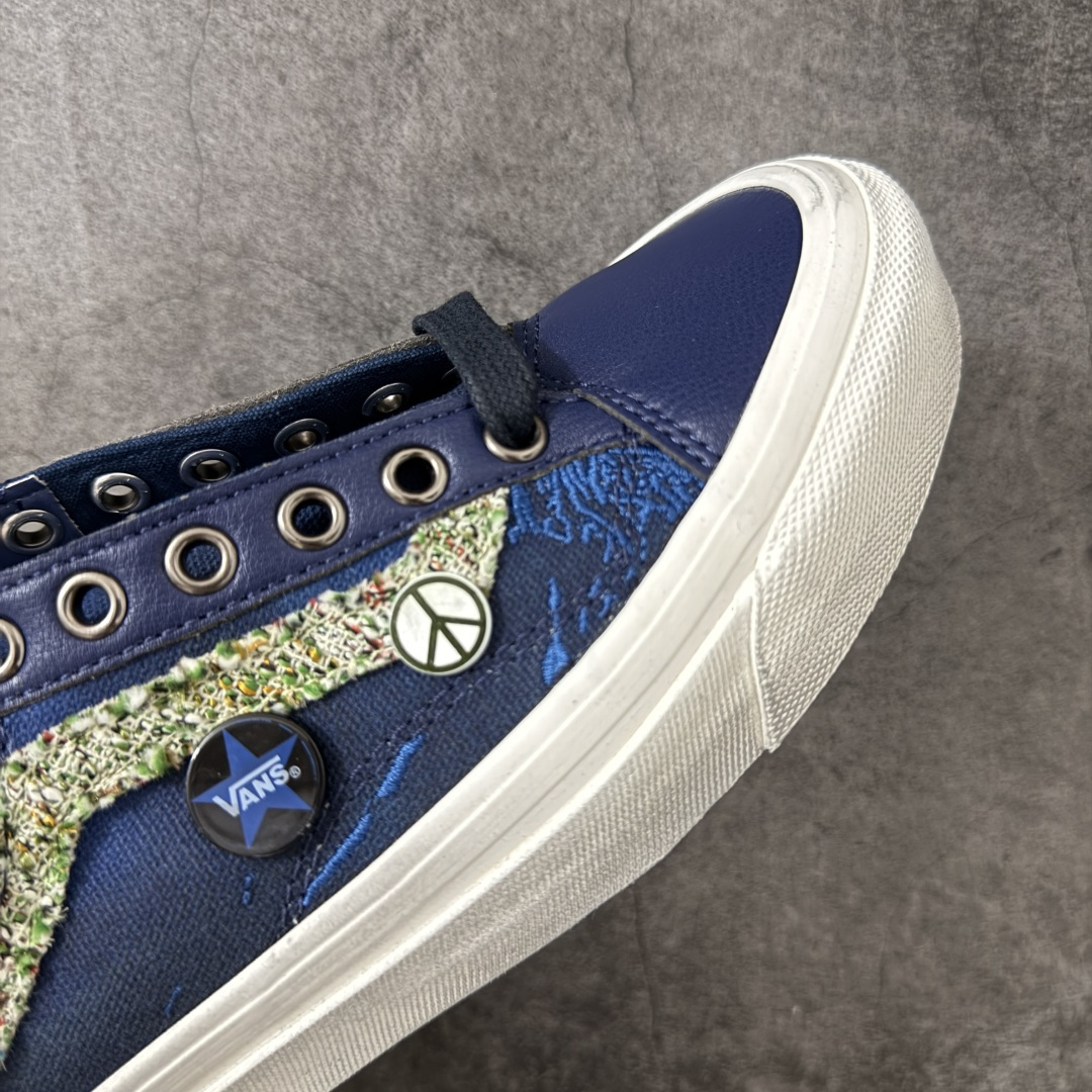 图片[6]-【公司级】Vans Old Skool 36 LX 香奈儿联名涂鸦做旧纽扣 秋日复古贴布Vans! 鞋子的贴布设计好有个性，搭配卡其裤很有秋日氛围感哦 贴布是手工缝制的，摸起来有复古颗粒感~ 货号：VN000D9RBRG 尺码：35-44（带半码）-选品中心