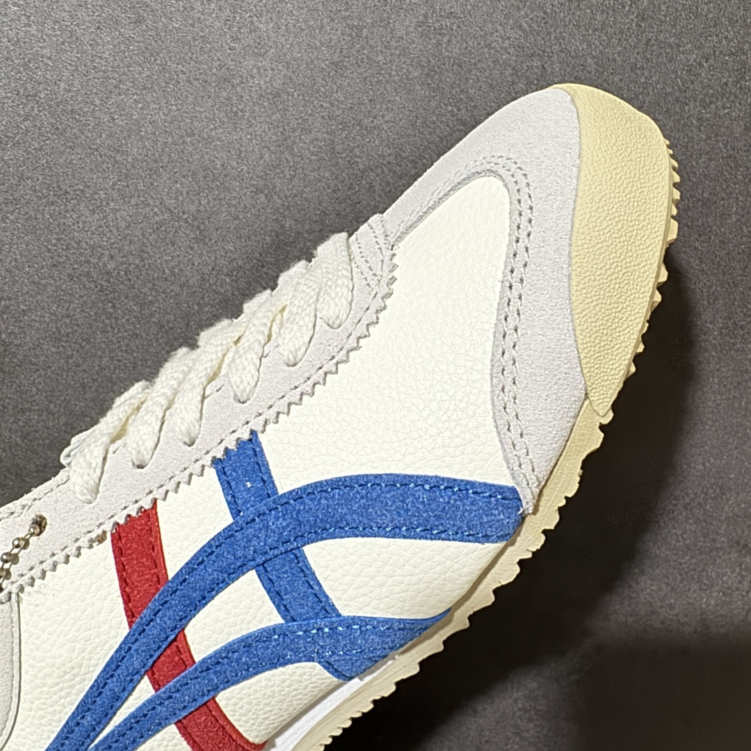 图片[8]-特价【GQ福利】Onitsuka Tiger鬼塚虎 Mexico 66 舒适百搭 经典复古 耐磨透气 低帮 休闲 跑步鞋 男女同款 鬼冢虎经典复古休闲鞋，复古鞋型永不过时。皮革拼翻毛皮鞋面质感出众，标志性撞色虎爪条纹极具辨识度，生胶大底轻便防滑。百搭低帮版型，轻松驾驭各类日常穿搭，是复古风穿搭不可缺少的单品。 尺码：36 37 37.5 38 39 39.5 40 40.5 41 42 42.5 43.5 44 45 货号：TH2J4L-0142-选品中心