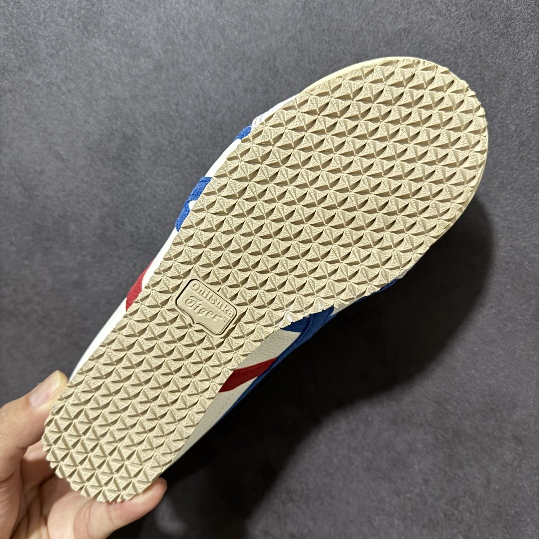 图片[9]-特价【GQ福利】Onitsuka Tiger鬼塚虎 Mexico 66 舒适百搭 经典复古 耐磨透气 低帮 休闲 跑步鞋 男女同款 鬼冢虎经典复古休闲鞋，复古鞋型永不过时。皮革拼翻毛皮鞋面质感出众，标志性撞色虎爪条纹极具辨识度，生胶大底轻便防滑。百搭低帮版型，轻松驾驭各类日常穿搭，是复古风穿搭不可缺少的单品。 尺码：36 37 37.5 38 39 39.5 40 40.5 41 42 42.5 43.5 44 45 货号：TH2J4L-0142-选品中心