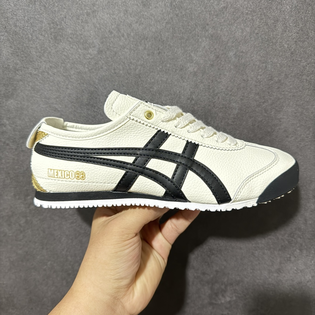 图片[6]-特价【GQ福利】Onitsuka Tiger鬼塚虎 Mexico 66 舒适百搭 经典复古 耐磨透气 低帮 休闲 跑步鞋 男女同款 鬼冢虎经典复古休闲鞋，复古鞋型永不过时。皮革拼翻毛皮鞋面质感出众，标志性撞色虎爪条纹极具辨识度，生胶大底轻便防滑。百搭低帮版型，轻松驾驭各类日常穿搭，是复古风穿搭不可缺少的单品。 尺码：36 37 37.5 38 39 39.5 40 40.5 41 42 42.5 43.5 44 45 货号：TH2J4L-0142-选品中心