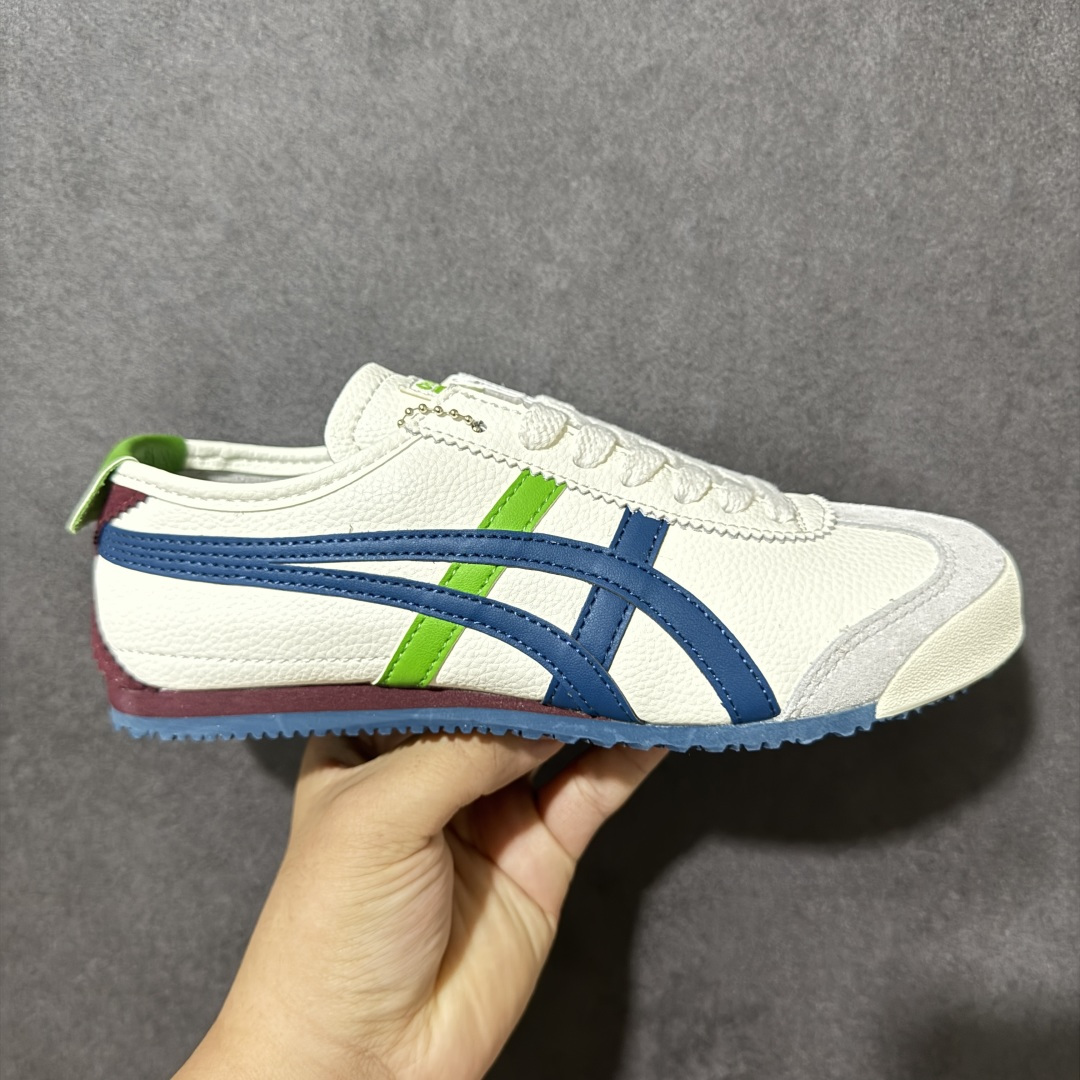 图片[23]-特价【GQ福利】Onitsuka Tiger鬼塚虎 Mexico 66 舒适百搭 经典复古 耐磨透气 低帮 休闲 跑步鞋 男女同款 鬼冢虎经典复古休闲鞋，复古鞋型永不过时。皮革拼翻毛皮鞋面质感出众，标志性撞色虎爪条纹极具辨识度，生胶大底轻便防滑。百搭低帮版型，轻松驾驭各类日常穿搭，是复古风穿搭不可缺少的单品。 尺码：36 37 37.5 38 39 39.5 40 40.5 41 42 42.5 43.5 44 45 货号：TH2J4L-0142-选品中心