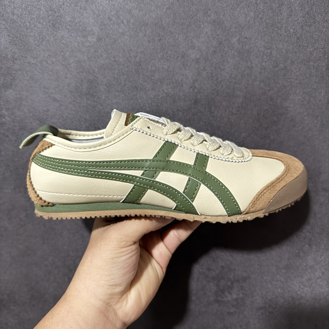 图片[4]-特价【GQ福利】Onitsuka Tiger鬼塚虎 Mexico 66 舒适百搭 经典复古 耐磨透气 低帮 休闲 跑步鞋 男女同款 鬼冢虎经典复古休闲鞋，复古鞋型永不过时。皮革拼翻毛皮鞋面质感出众，标志性撞色虎爪条纹极具辨识度，生胶大底轻便防滑。百搭低帮版型，轻松驾驭各类日常穿搭，是复古风穿搭不可缺少的单品。 尺码：36 37 37.5 38 39 39.5 40 40.5 41 42 42.5 43.5 44 45 货号：TH2J4L-0142-选品中心