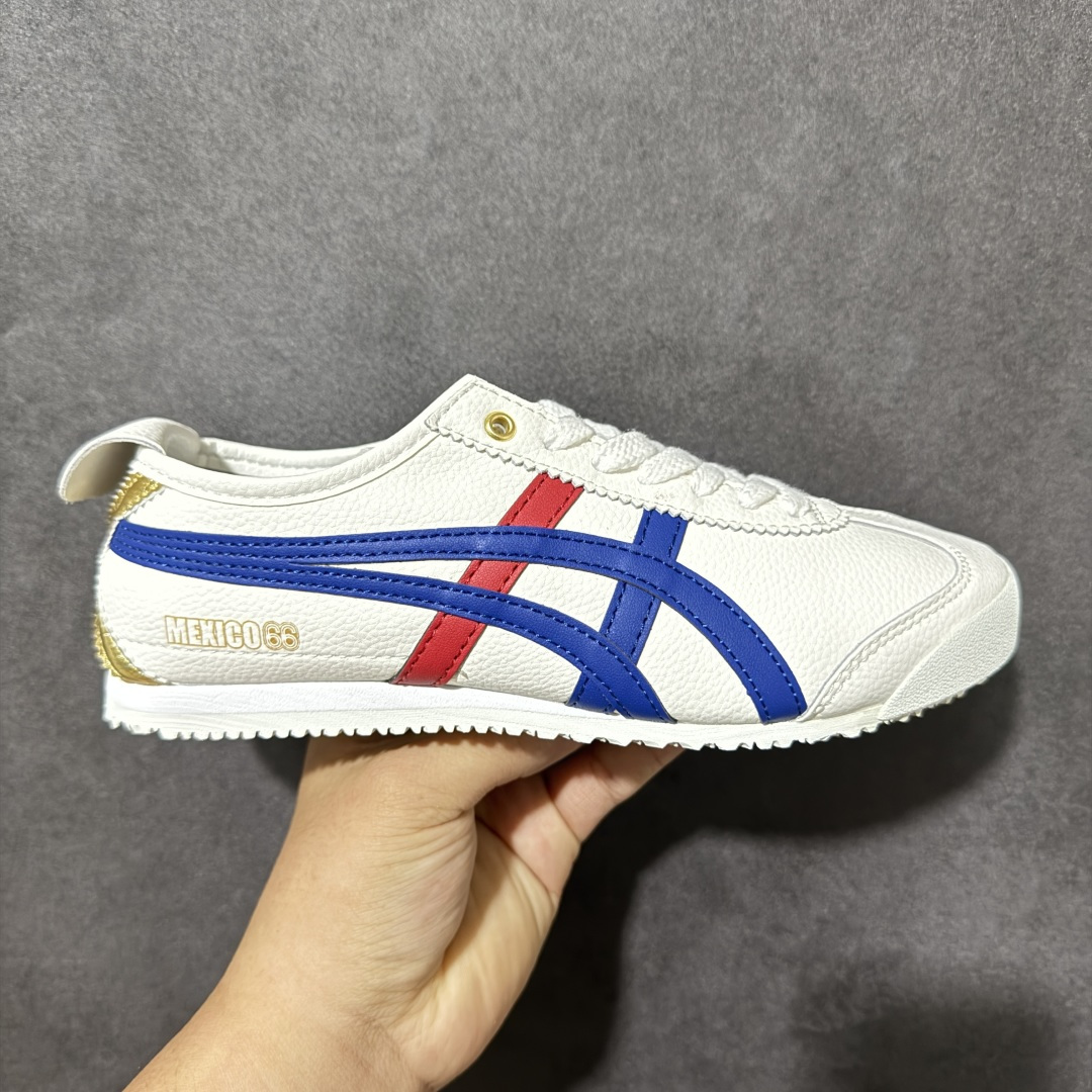 图片[10]-特价【GQ福利】Onitsuka Tiger鬼塚虎 Mexico 66 舒适百搭 经典复古 耐磨透气 低帮 休闲 跑步鞋 男女同款 鬼冢虎经典复古休闲鞋，复古鞋型永不过时。皮革拼翻毛皮鞋面质感出众，标志性撞色虎爪条纹极具辨识度，生胶大底轻便防滑。百搭低帮版型，轻松驾驭各类日常穿搭，是复古风穿搭不可缺少的单品。 尺码：36 37 37.5 38 39 39.5 40 40.5 41 42 42.5 43.5 44 45 货号：TH2J4L-0142-选品中心