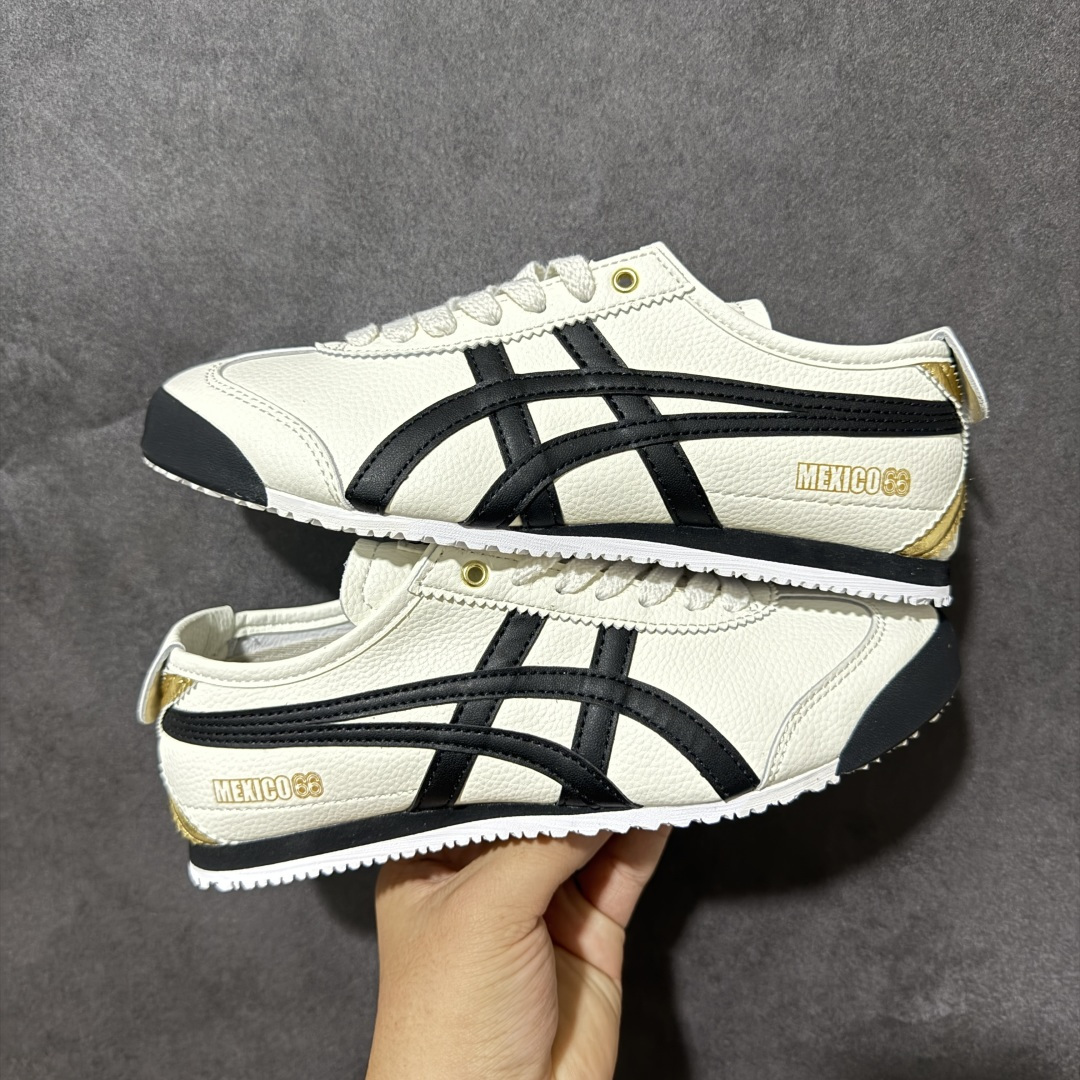 图片[6]-特价【GQ福利】Onitsuka Tiger鬼塚虎 Mexico 66 舒适百搭 经典复古 耐磨透气 低帮 休闲 跑步鞋 男女同款 鬼冢虎经典复古休闲鞋，复古鞋型永不过时。皮革拼翻毛皮鞋面质感出众，标志性撞色虎爪条纹极具辨识度，生胶大底轻便防滑。百搭低帮版型，轻松驾驭各类日常穿搭，是复古风穿搭不可缺少的单品。 尺码：36 37 37.5 38 39 39.5 40 40.5 41 42 42.5 43.5 44 45 货号：TH2J4L-0142-选品中心