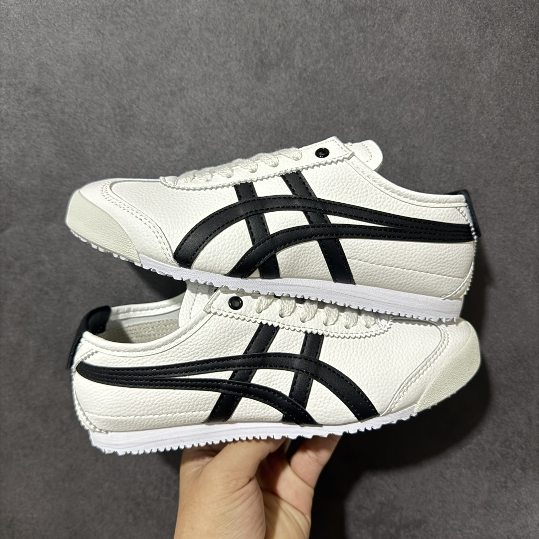 图片[7]-特价【GQ福利】Onitsuka Tiger鬼塚虎 Mexico 66 舒适百搭 经典复古 耐磨透气 低帮 休闲 跑步鞋 男女同款 鬼冢虎经典复古休闲鞋，复古鞋型永不过时。皮革拼翻毛皮鞋面质感出众，标志性撞色虎爪条纹极具辨识度，生胶大底轻便防滑。百搭低帮版型，轻松驾驭各类日常穿搭，是复古风穿搭不可缺少的单品。 尺码：36 37 37.5 38 39 39.5 40 40.5 41 42 42.5 43.5 44 45 货号：TH2J4L-0142-选品中心