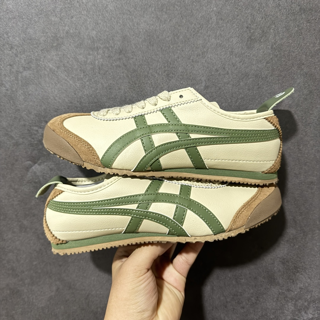 图片[4]-特价【GQ福利】Onitsuka Tiger鬼塚虎 Mexico 66 舒适百搭 经典复古 耐磨透气 低帮 休闲 跑步鞋 男女同款 鬼冢虎经典复古休闲鞋，复古鞋型永不过时。皮革拼翻毛皮鞋面质感出众，标志性撞色虎爪条纹极具辨识度，生胶大底轻便防滑。百搭低帮版型，轻松驾驭各类日常穿搭，是复古风穿搭不可缺少的单品。 尺码：36 37 37.5 38 39 39.5 40 40.5 41 42 42.5 43.5 44 45 货号：TH2J4L-0142-选品中心