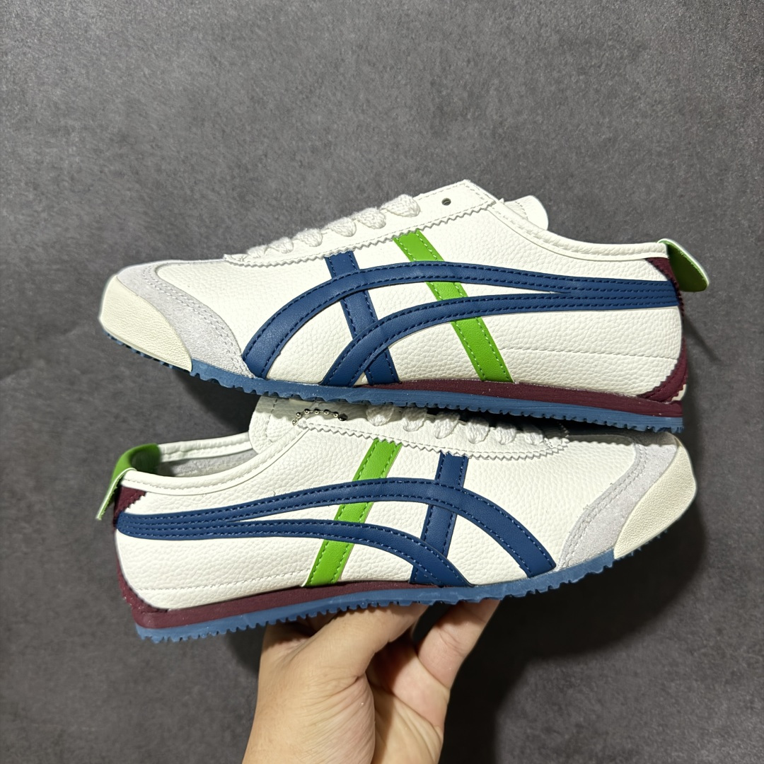 图片[23]-特价【GQ福利】Onitsuka Tiger鬼塚虎 Mexico 66 舒适百搭 经典复古 耐磨透气 低帮 休闲 跑步鞋 男女同款 鬼冢虎经典复古休闲鞋，复古鞋型永不过时。皮革拼翻毛皮鞋面质感出众，标志性撞色虎爪条纹极具辨识度，生胶大底轻便防滑。百搭低帮版型，轻松驾驭各类日常穿搭，是复古风穿搭不可缺少的单品。 尺码：36 37 37.5 38 39 39.5 40 40.5 41 42 42.5 43.5 44 45 货号：TH2J4L-0142-选品中心